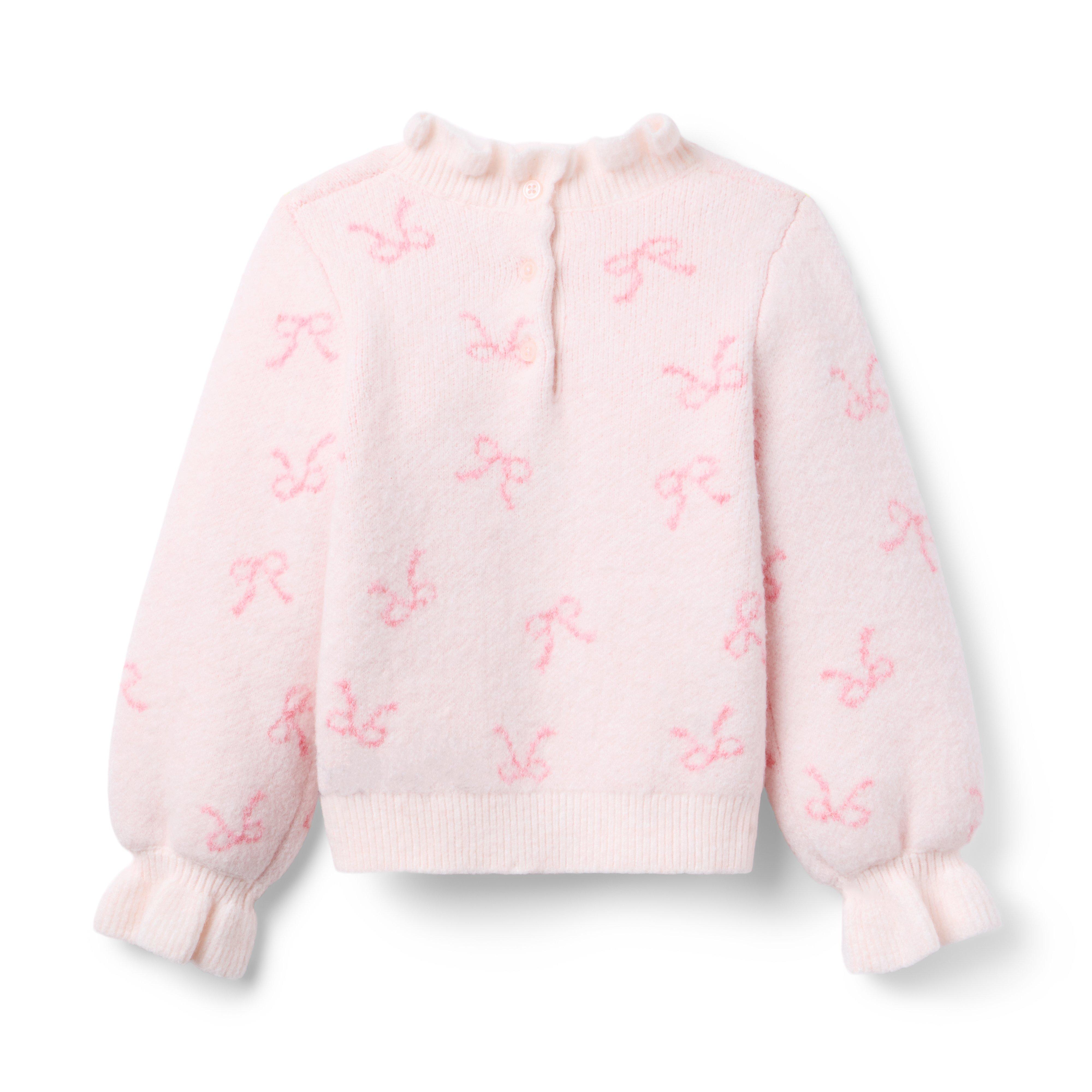 Bow Ruffle Collar Sweater image number 2