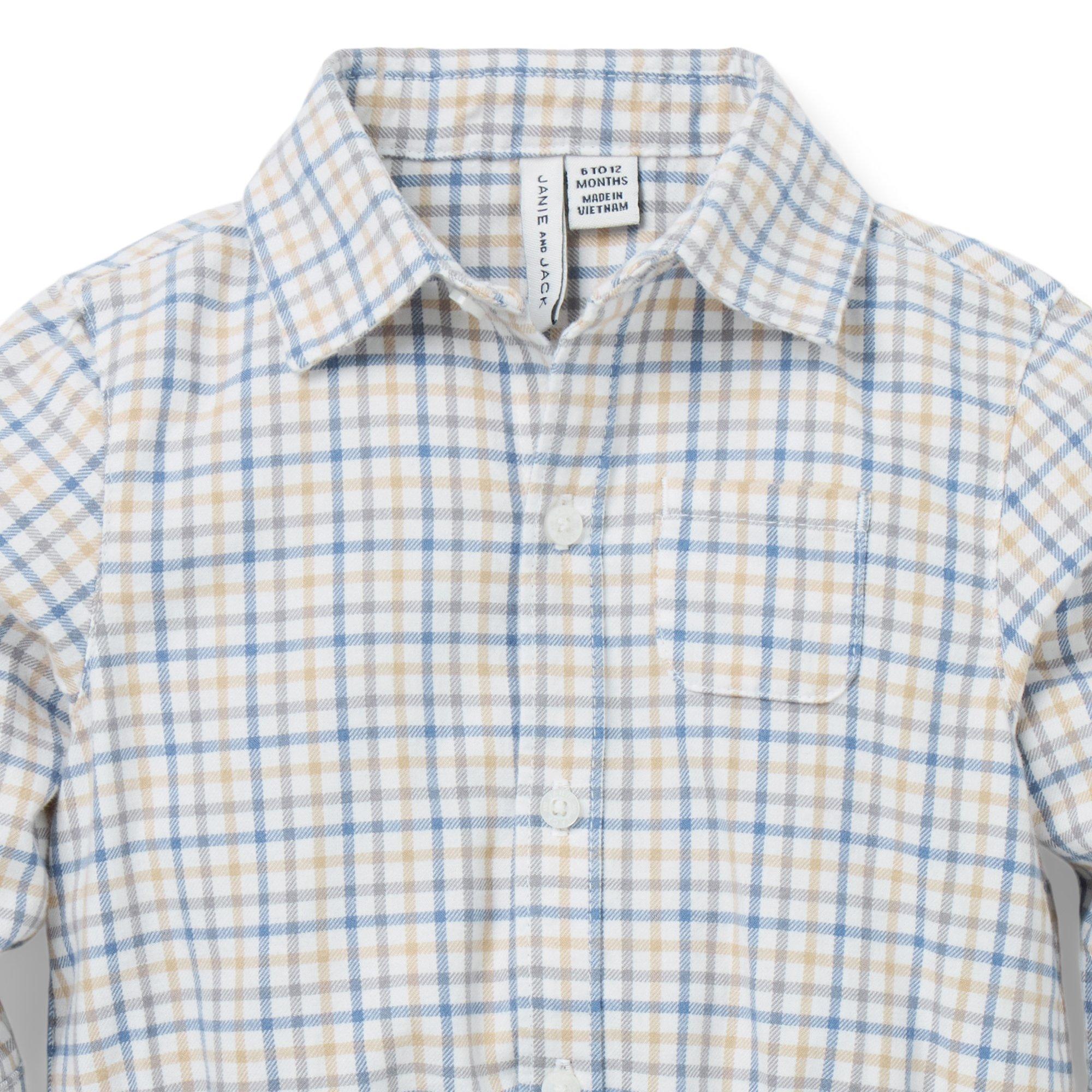 Baby Gingham Flannel Bodysuit  image number 1