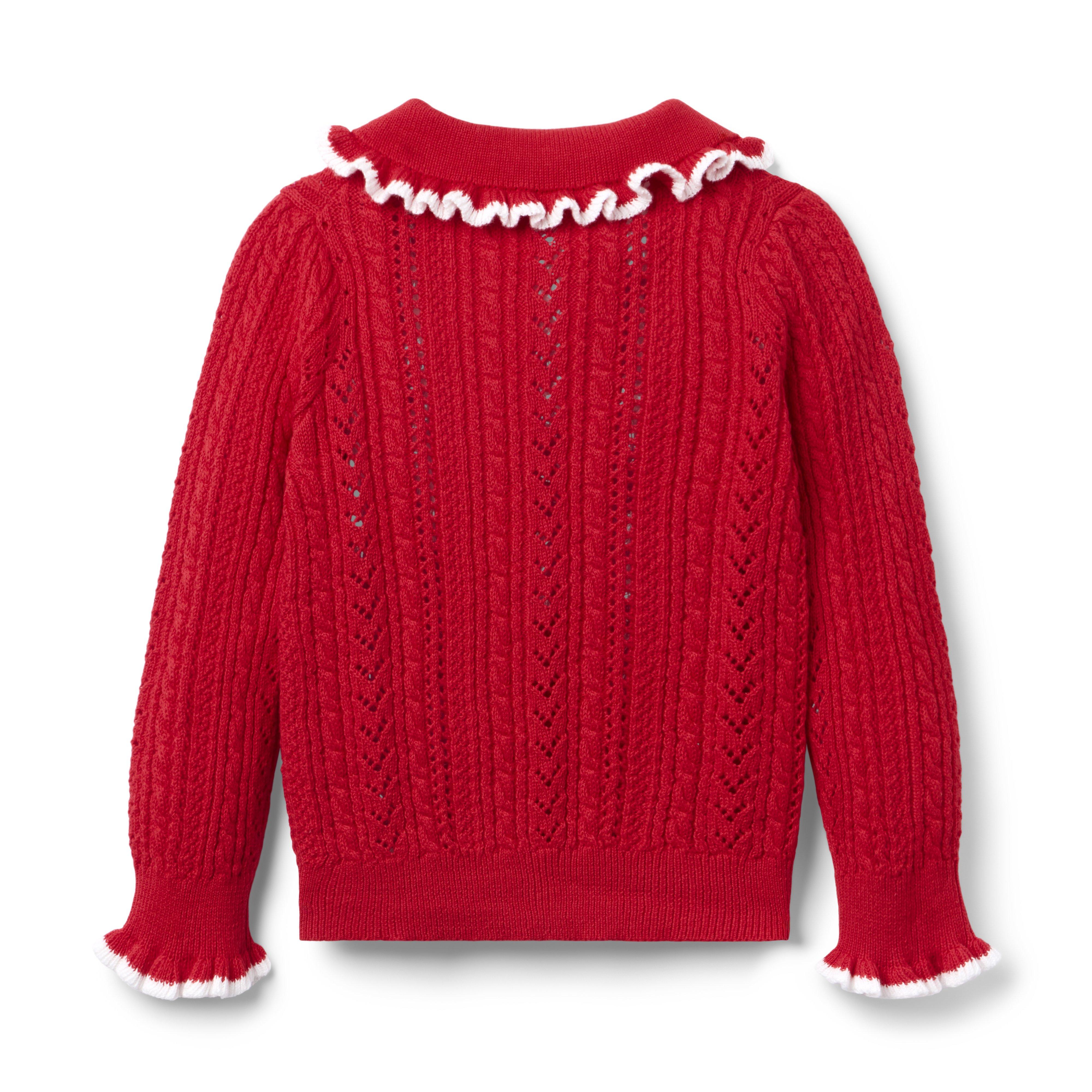 Cable Knit Collared Cardigan image number 1