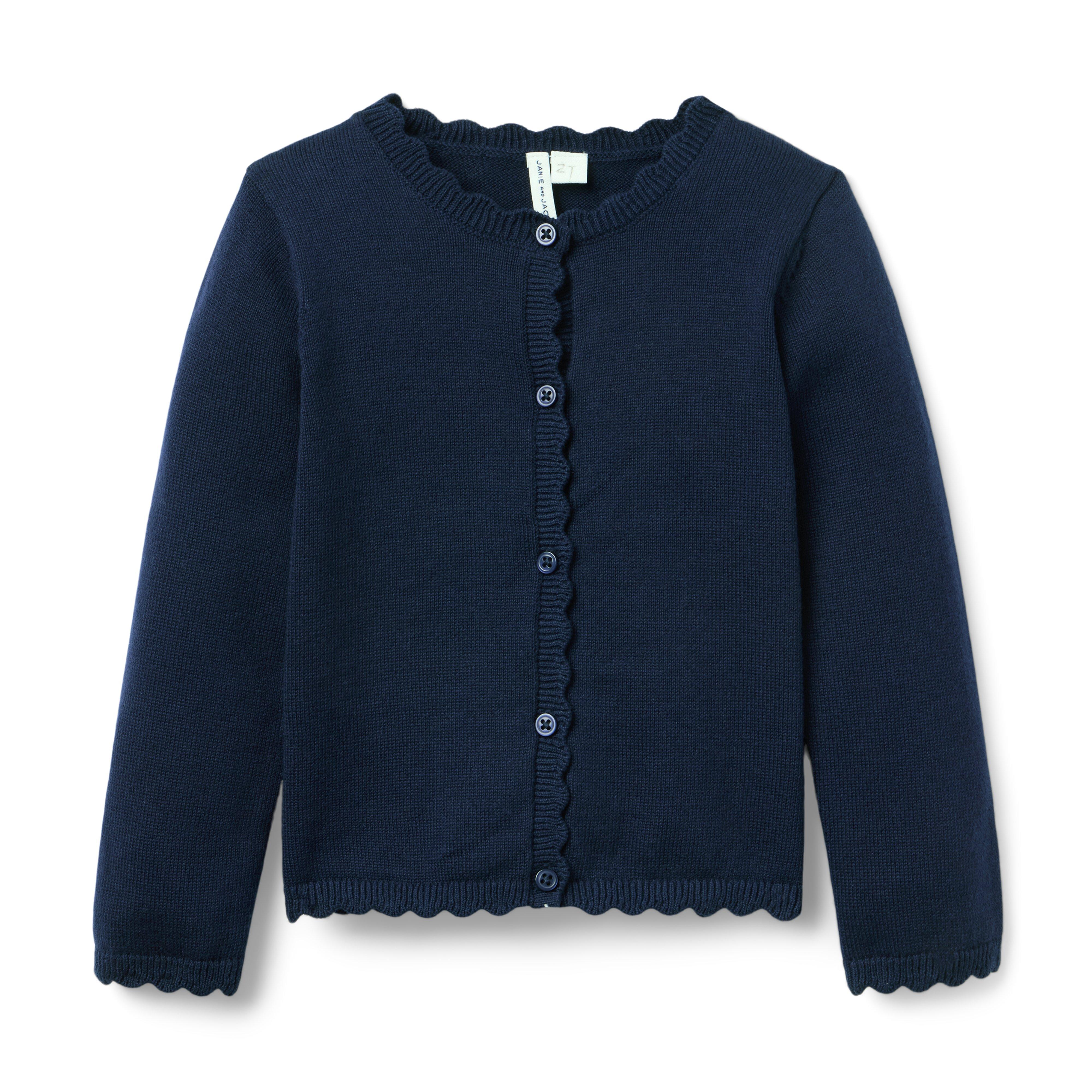 The Scalloped Trim Cardigan