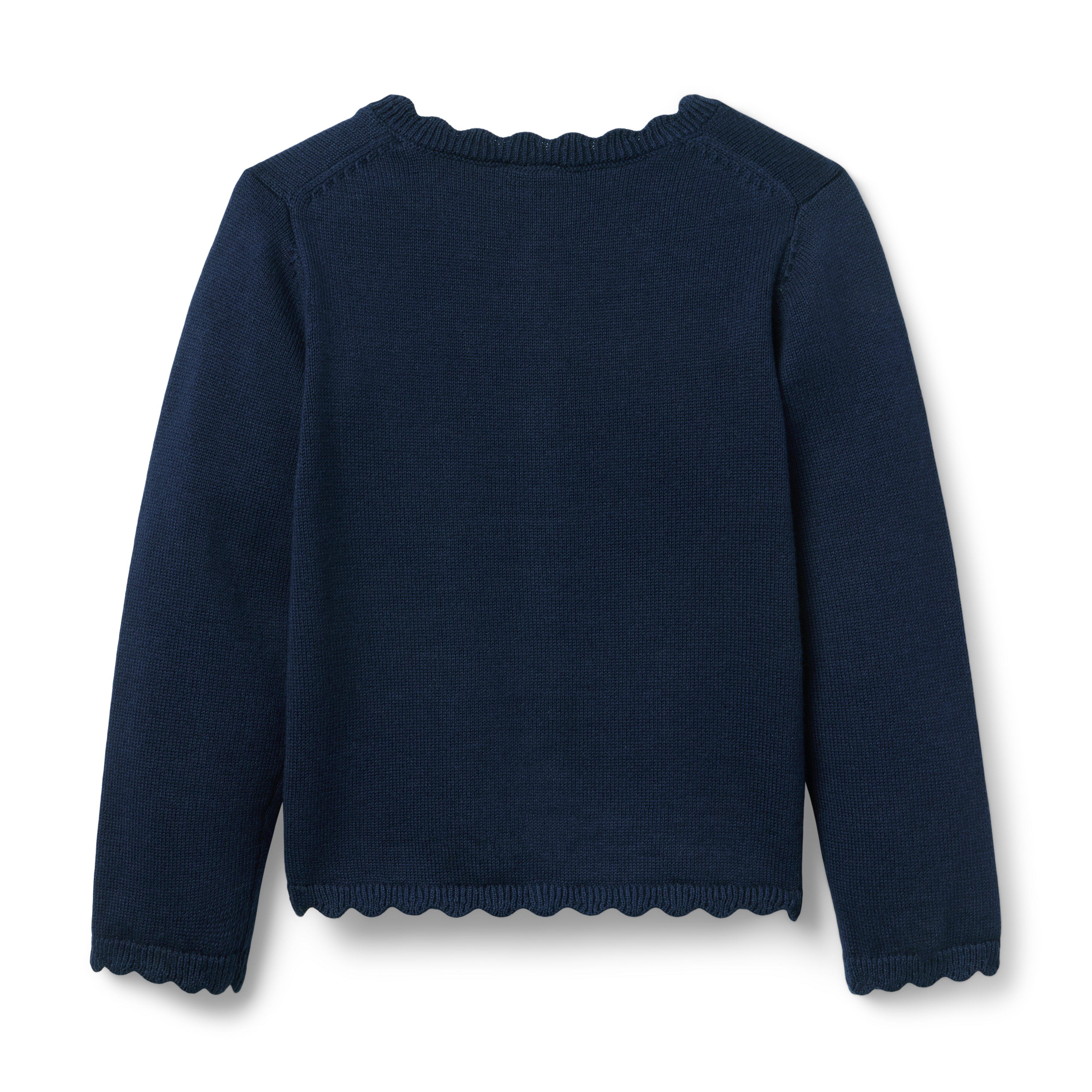 The Scalloped Trim Cardigan image number 1