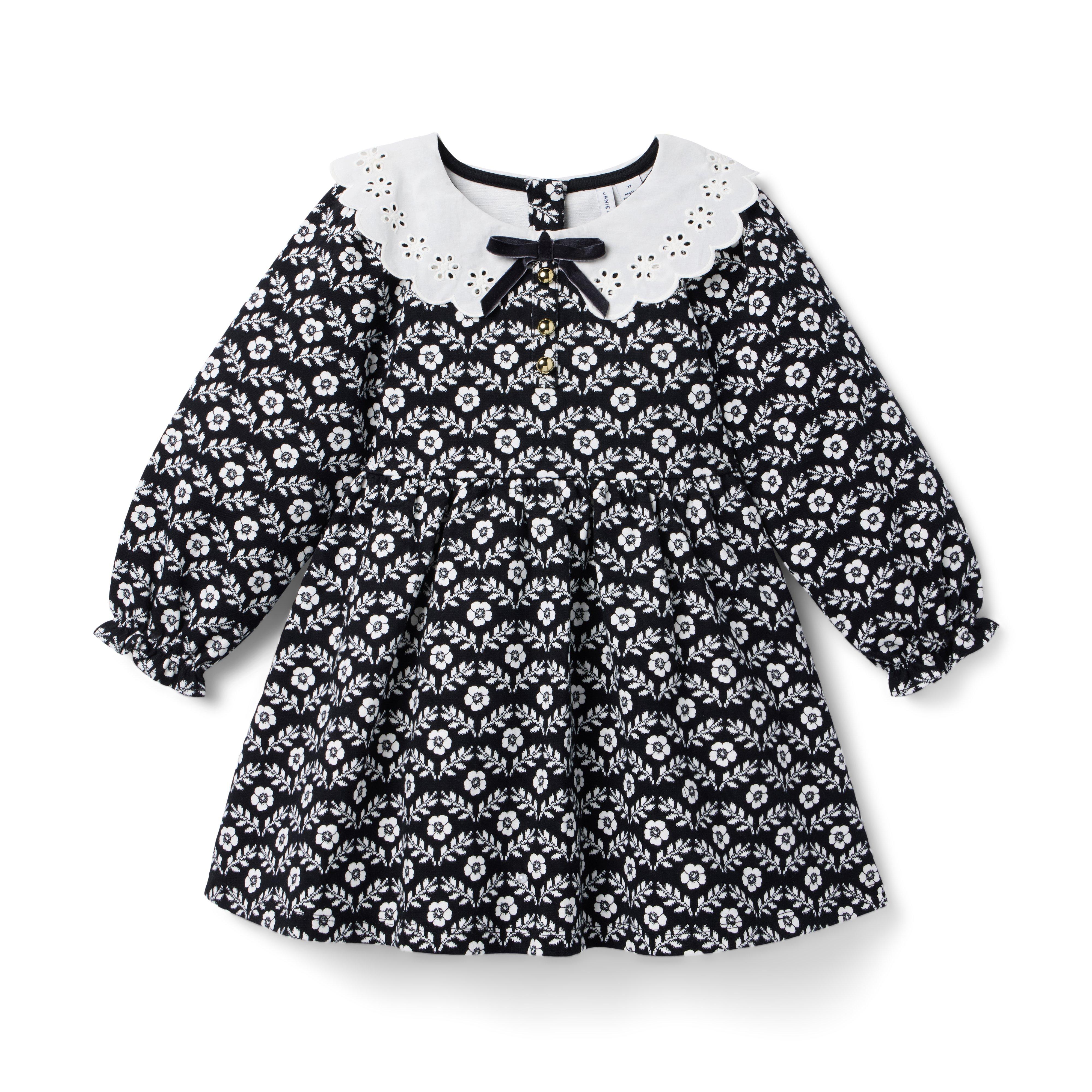 Floral Collared Ponte Dress