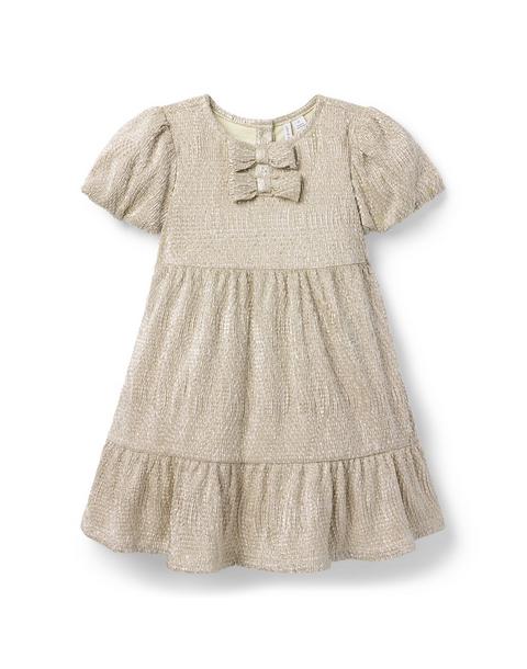 Metallic Bow Dress