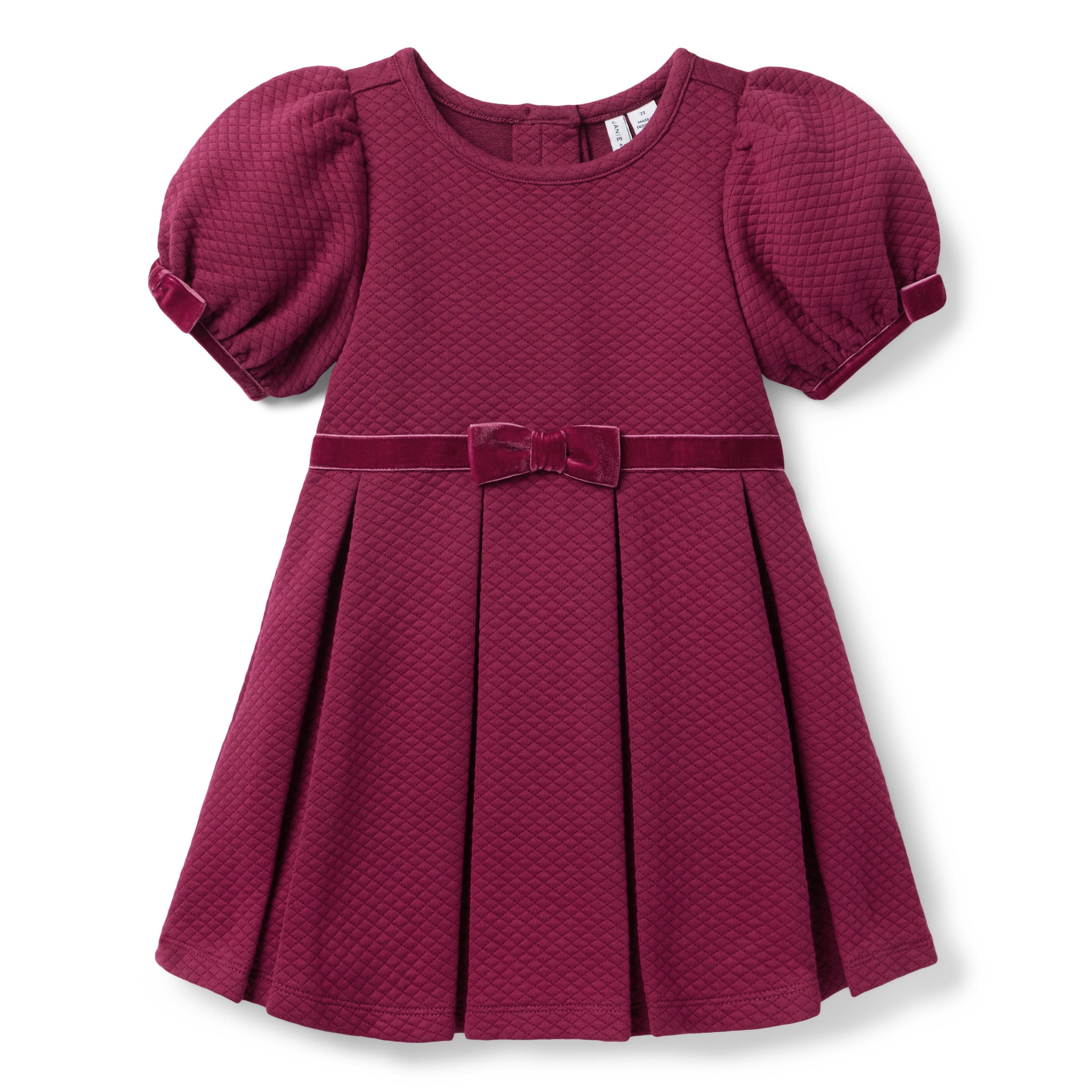 Quilted Puff Sleeve Dress