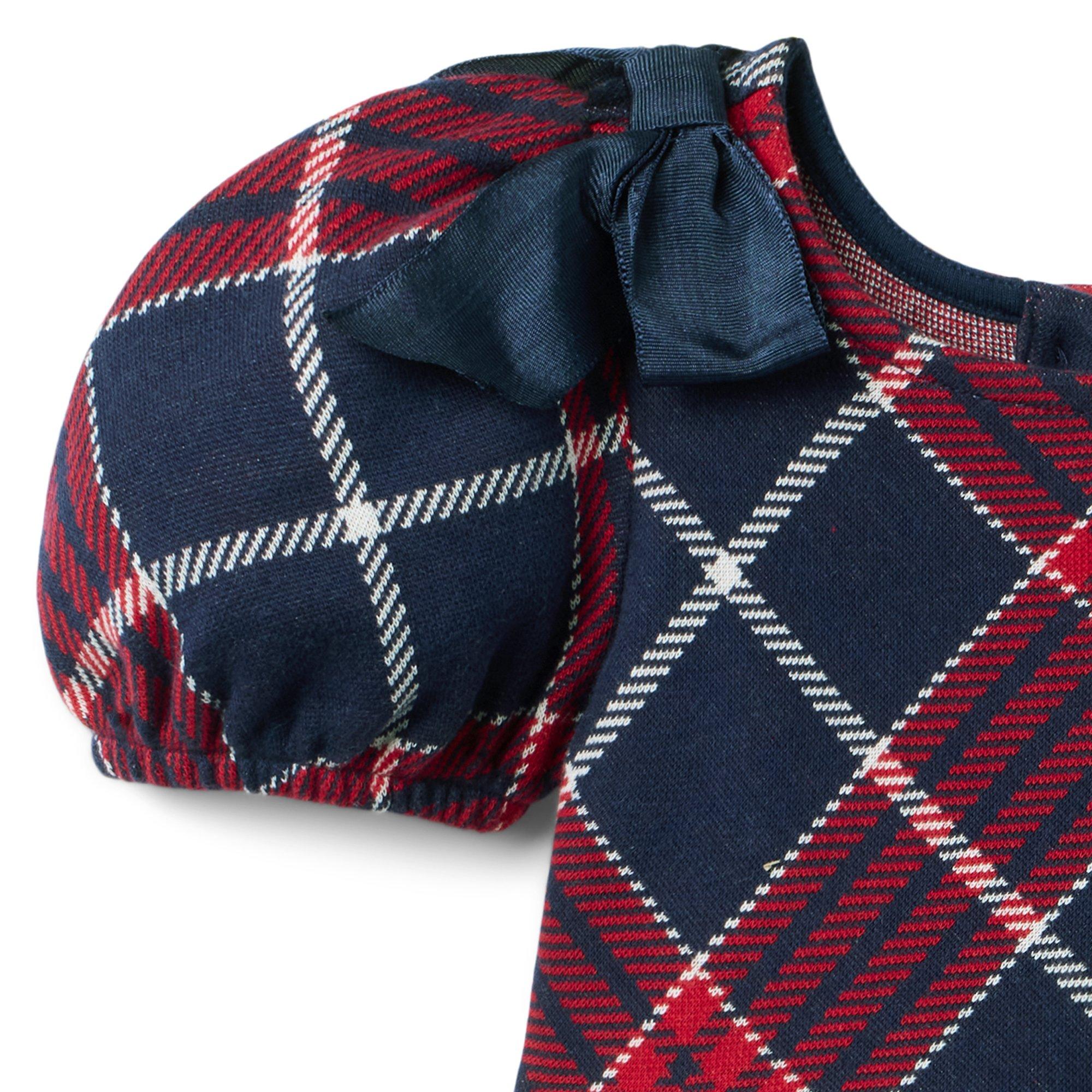 The Tartan Pleated Bow Dress image number 1