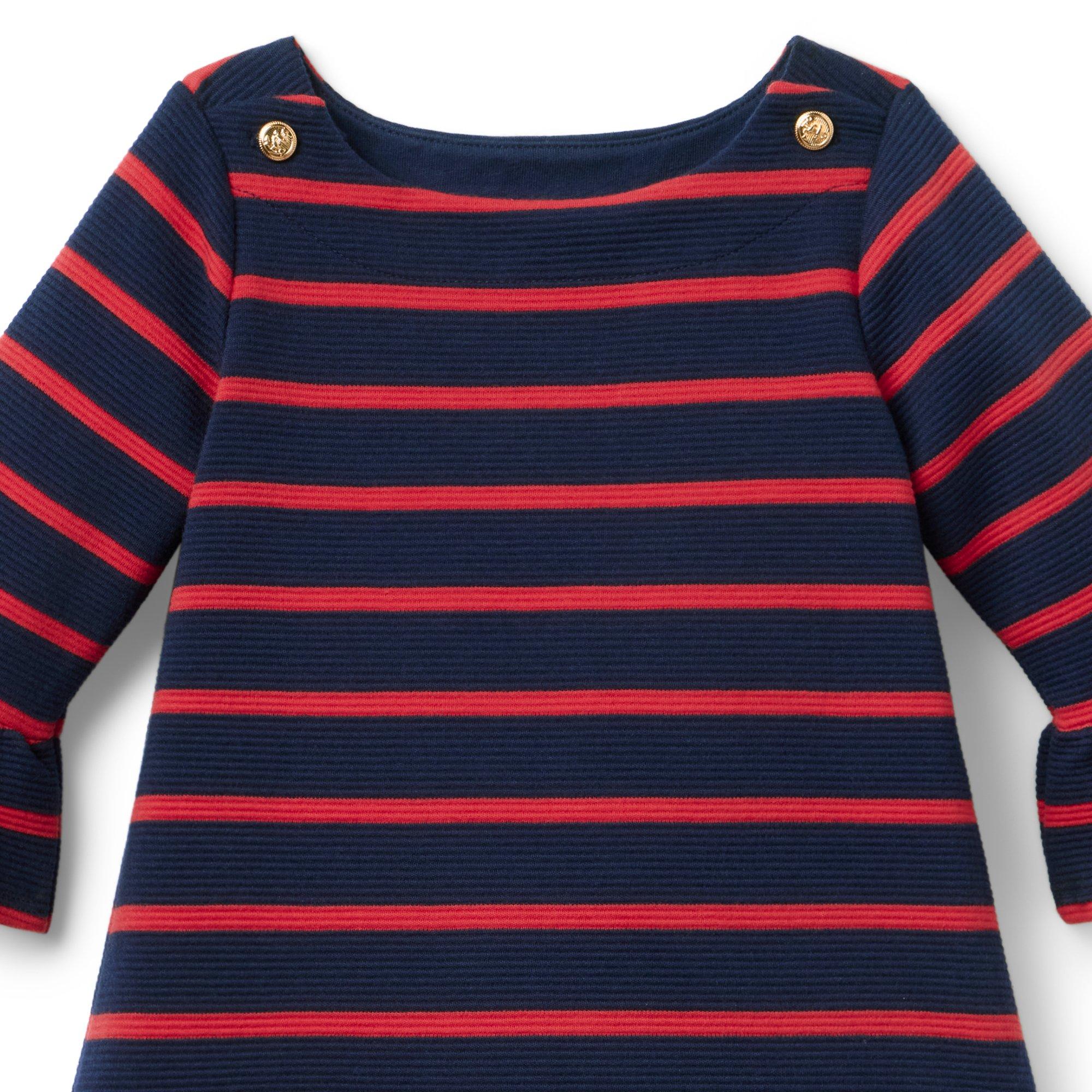 Striped Ruffle Cuff Dress image number 2