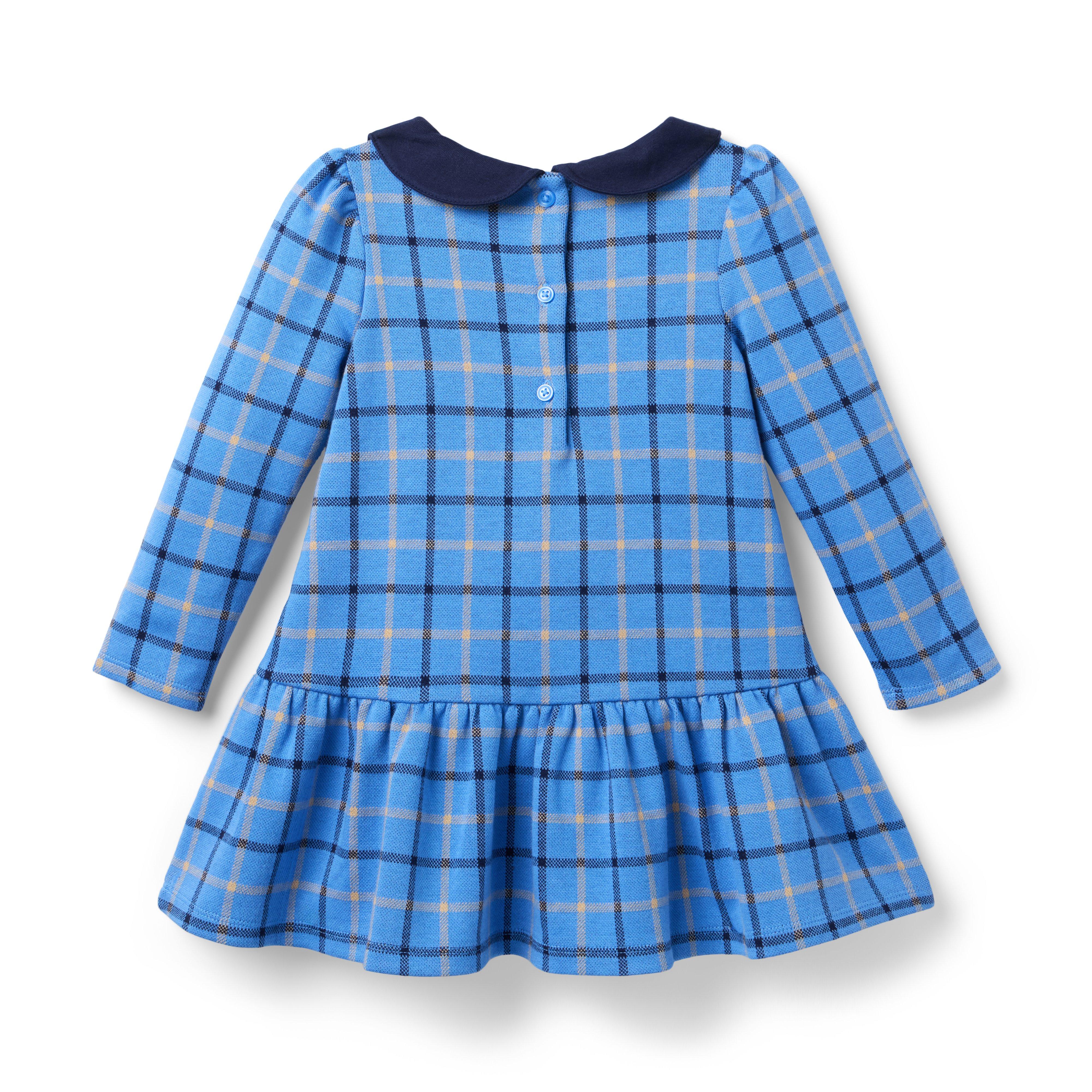 Plaid Jacquard Dropwaist Dress  image number 2