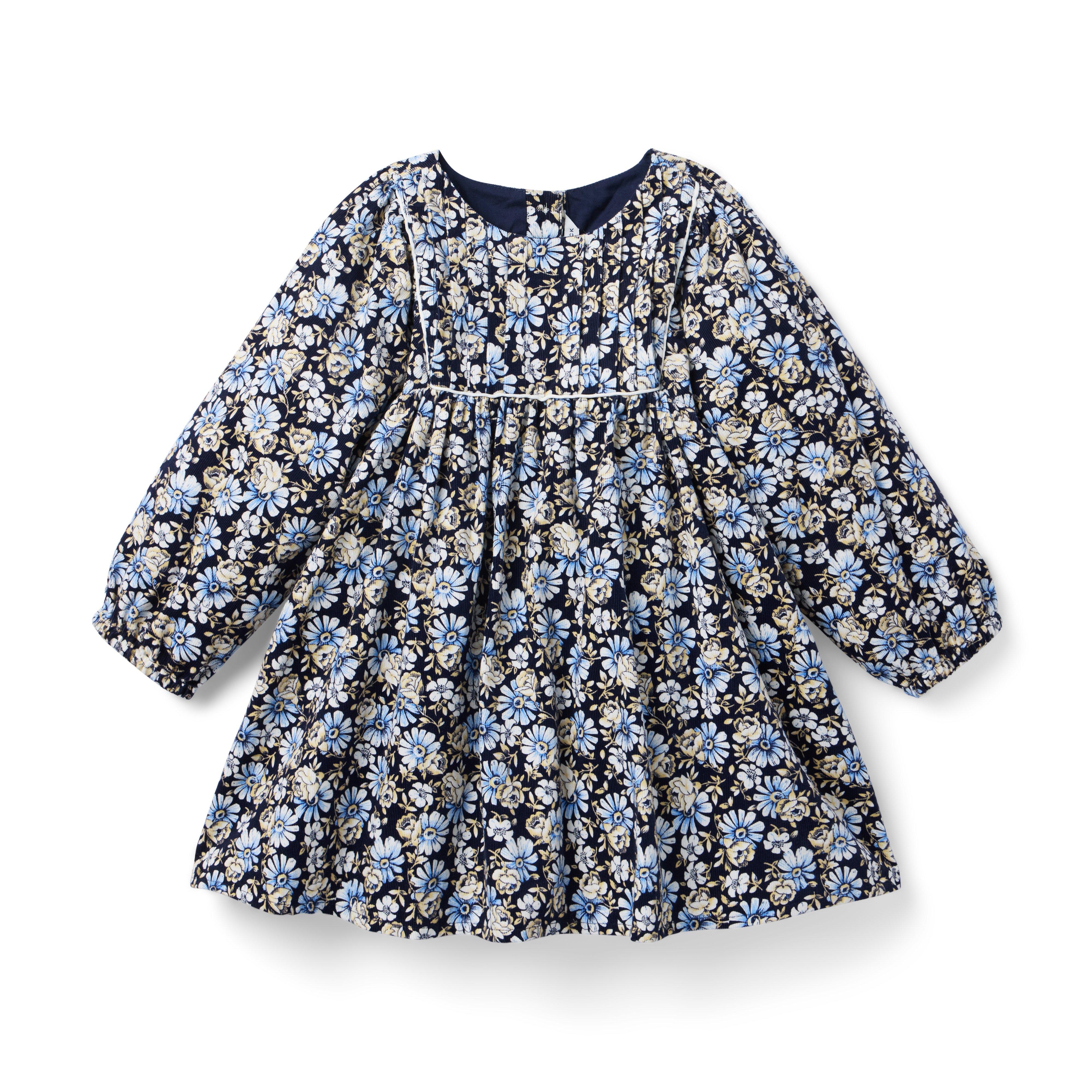 Floral Corduroy Dress