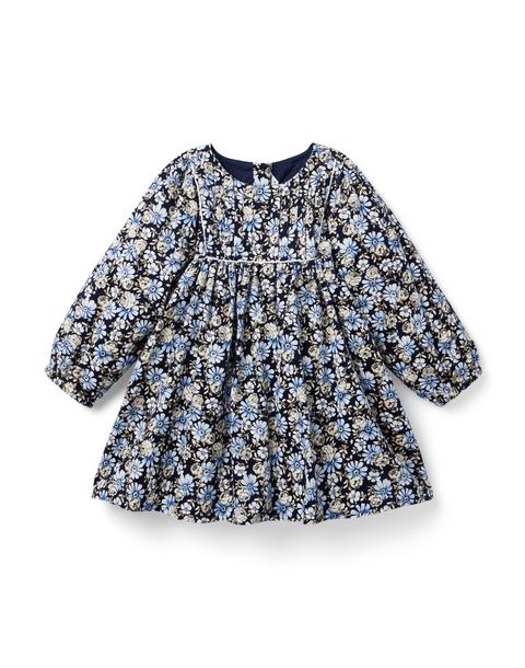 Floral Corduroy Dress