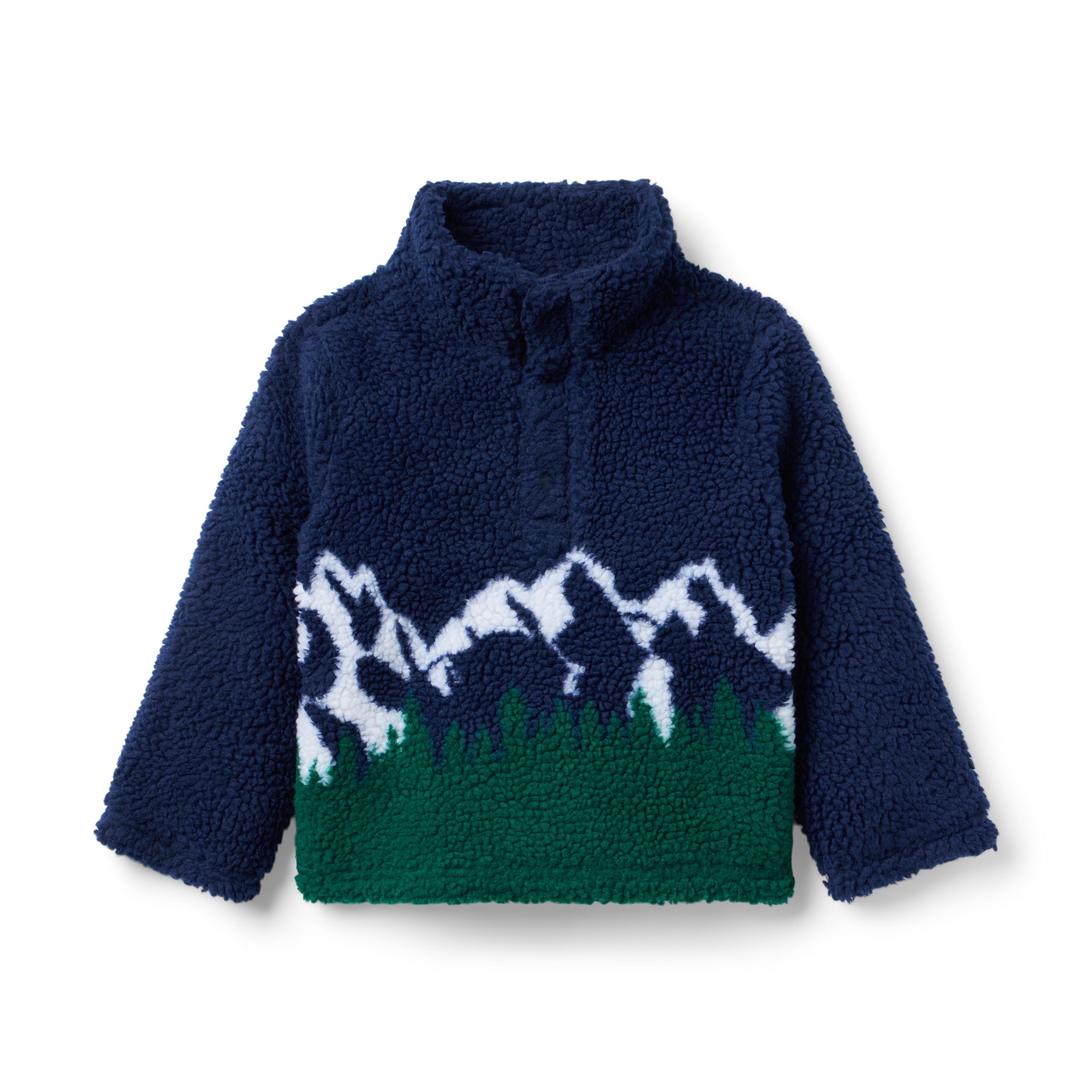 Mountain Scenic Sherpa Sweatshirt