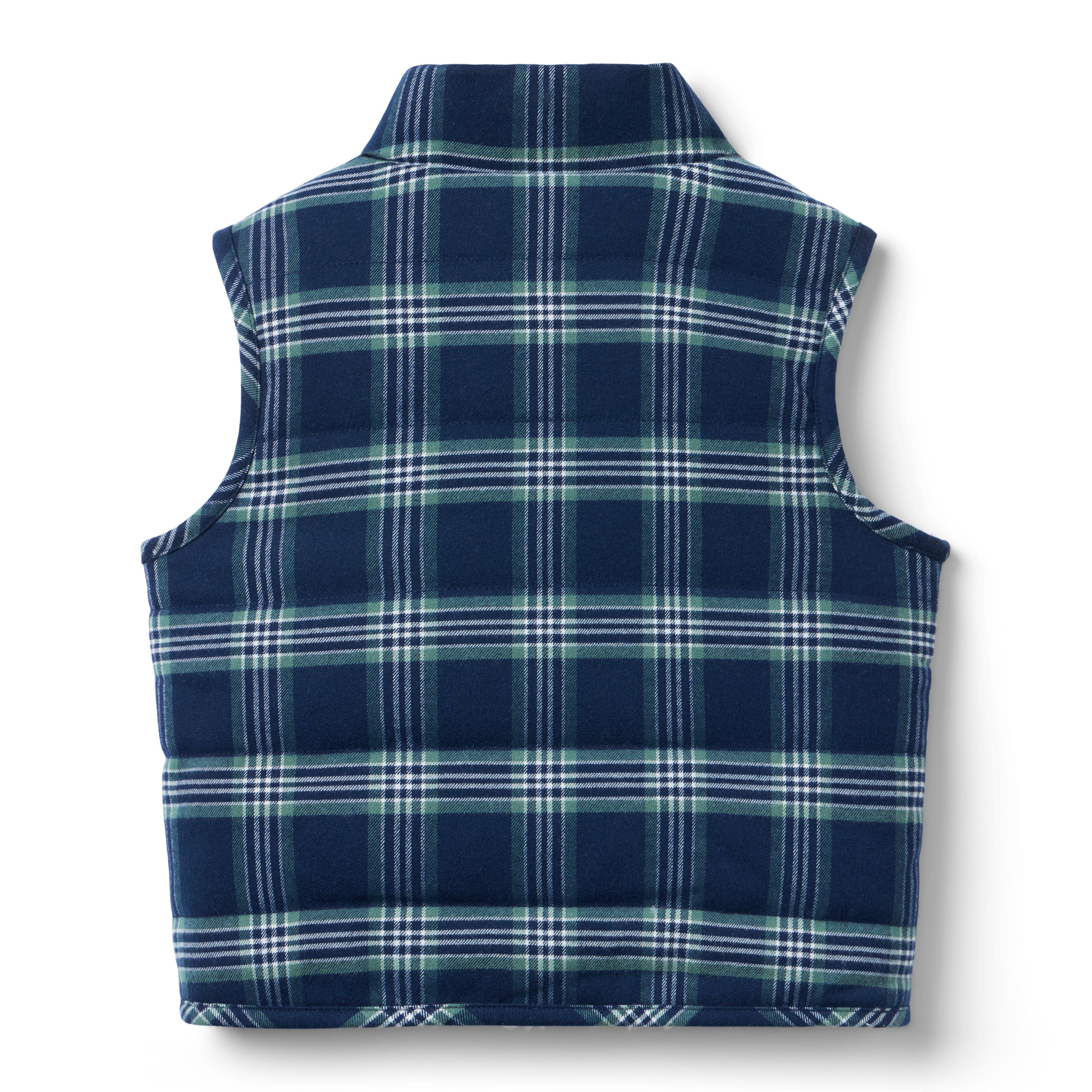 The Cozy Plaid Vest image number 2