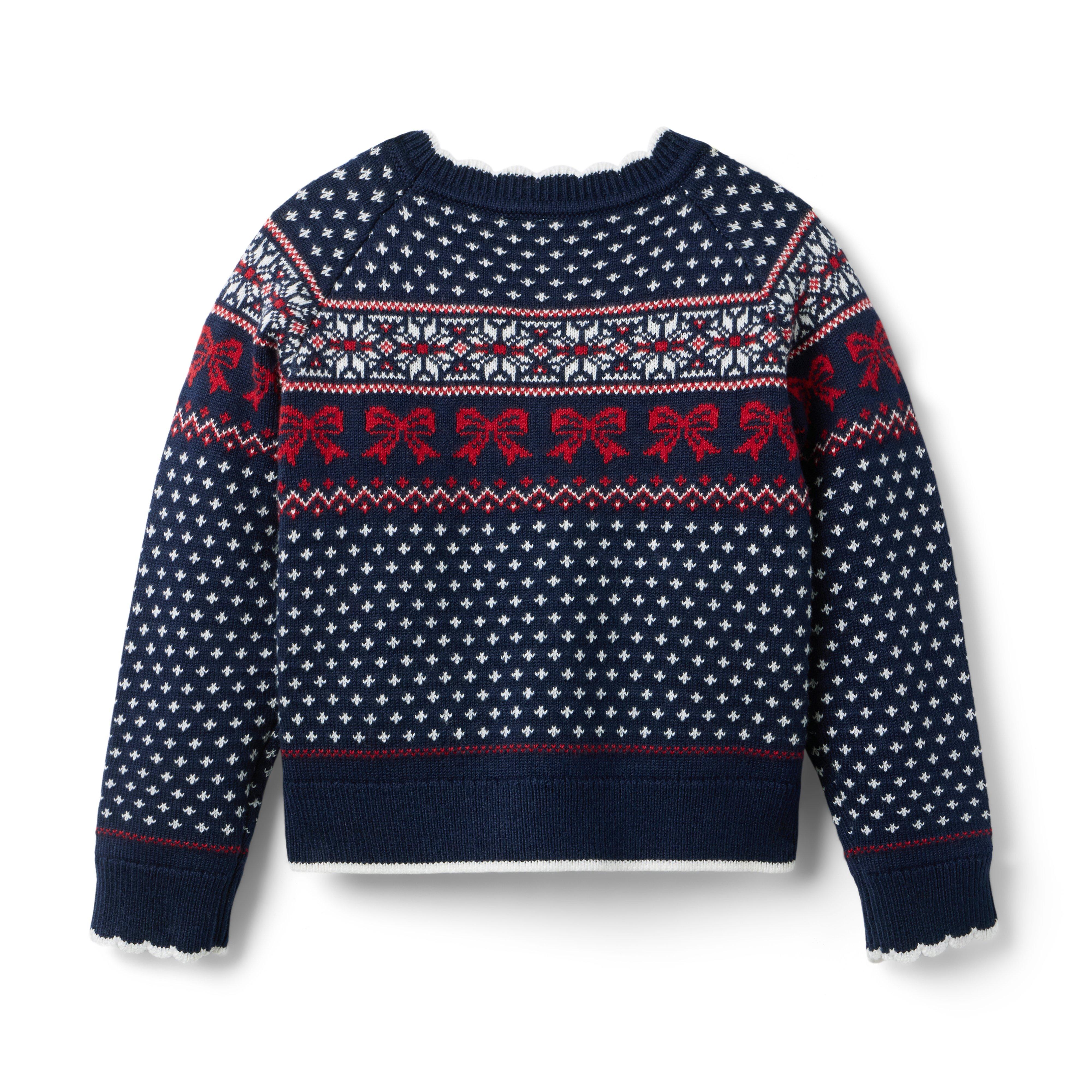 Bow Fair Isle Sweater image number 2