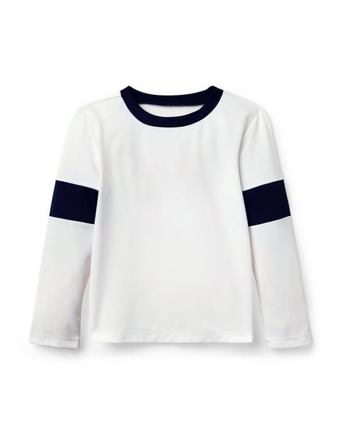 Recycled Stripe Rash Guard