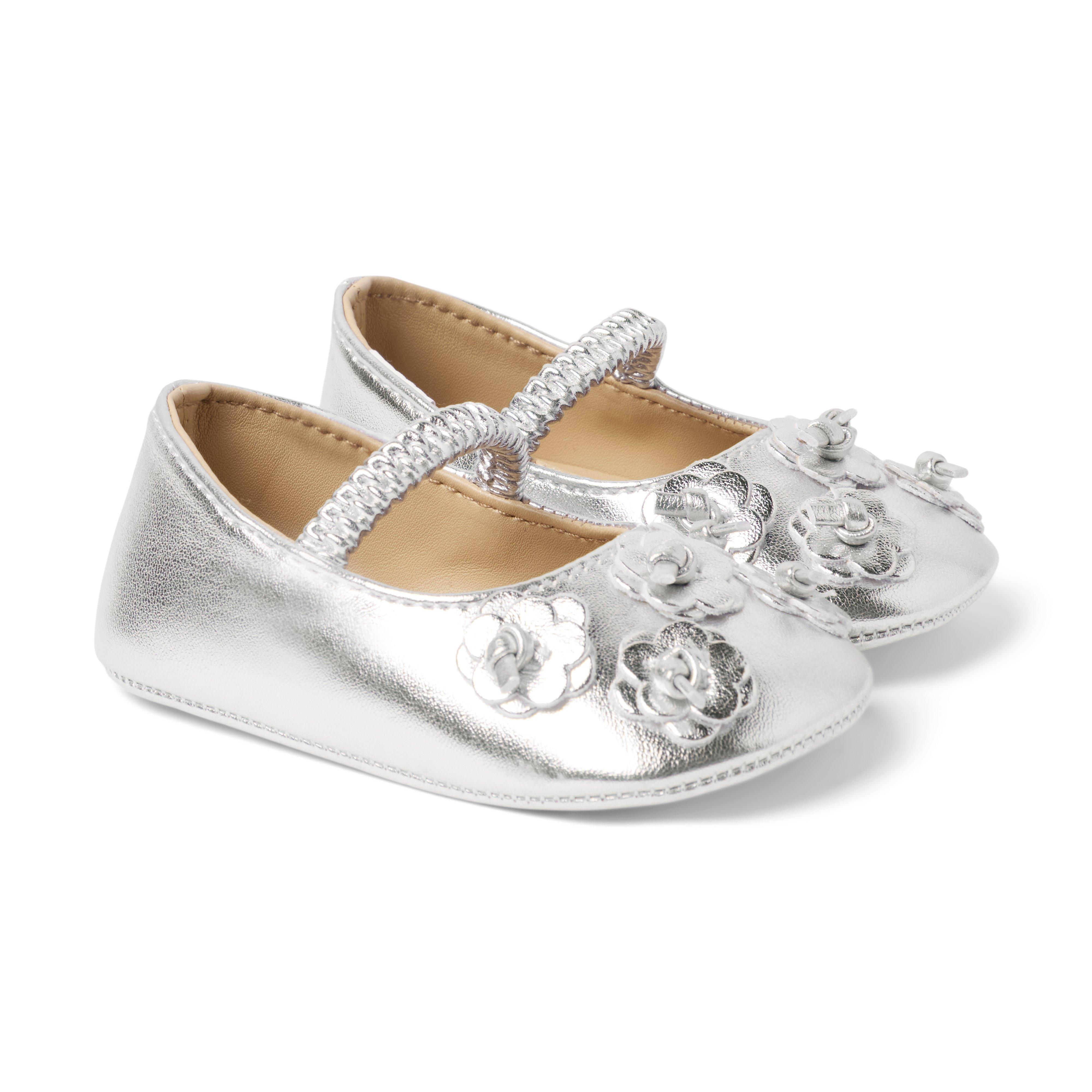 Baby Metallic Flower Ballet Flat