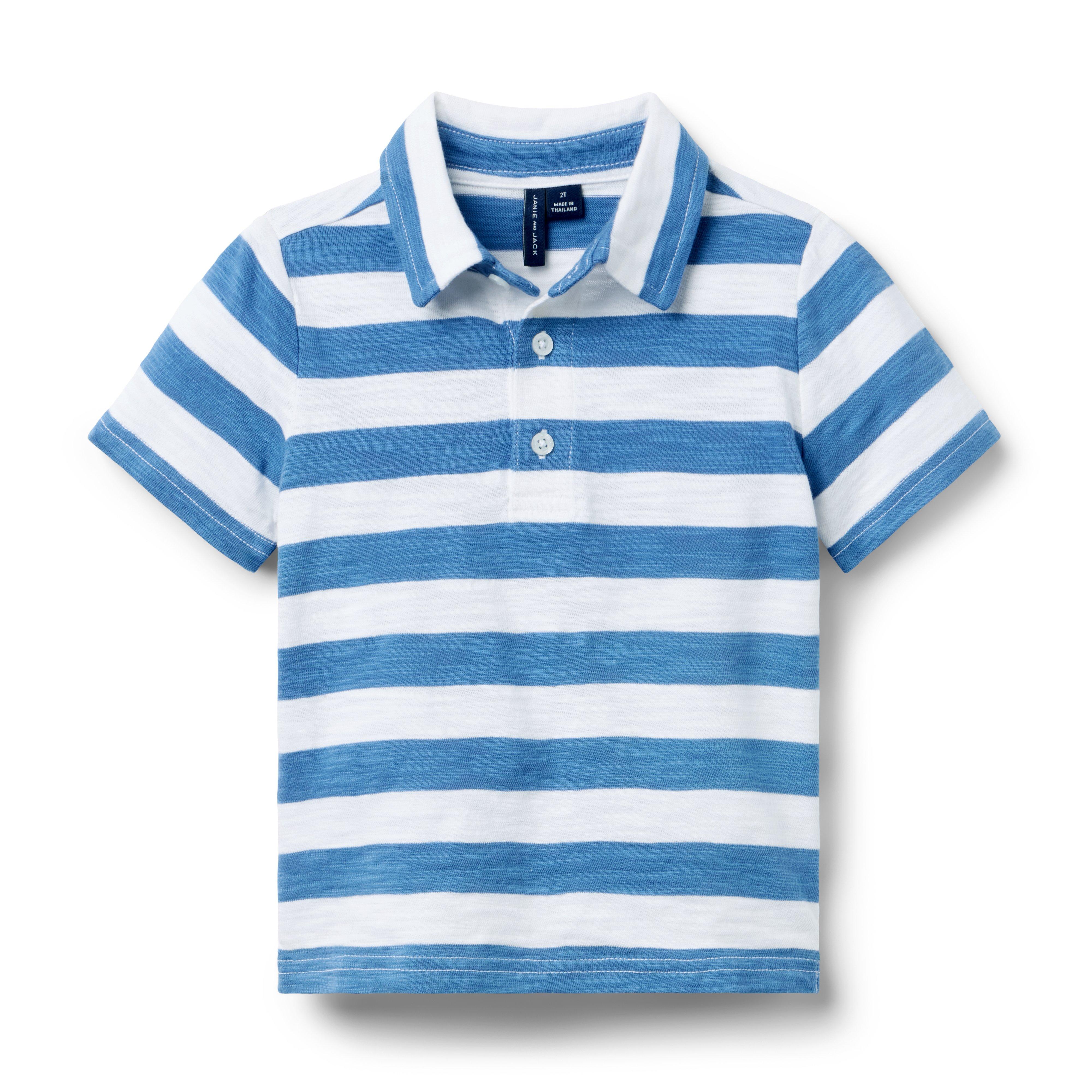 The Striped Slub Polo