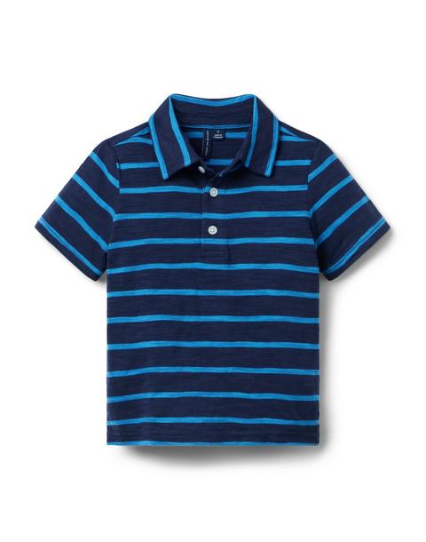 The Classic Striped Pique Polo