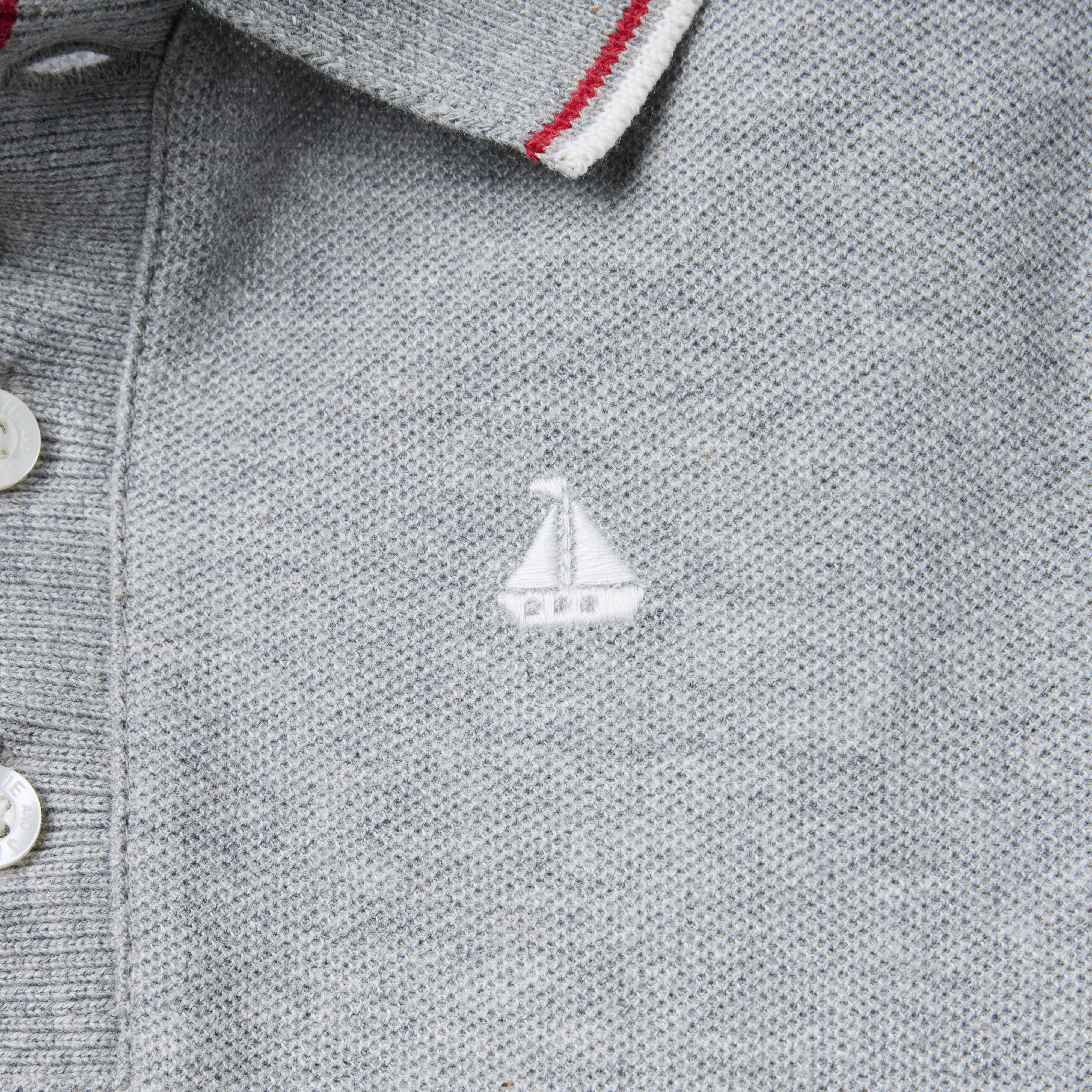 Embroidered Sailboat Pique Polo image number 1