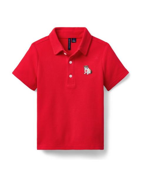Bulldog Heart Pique Polo