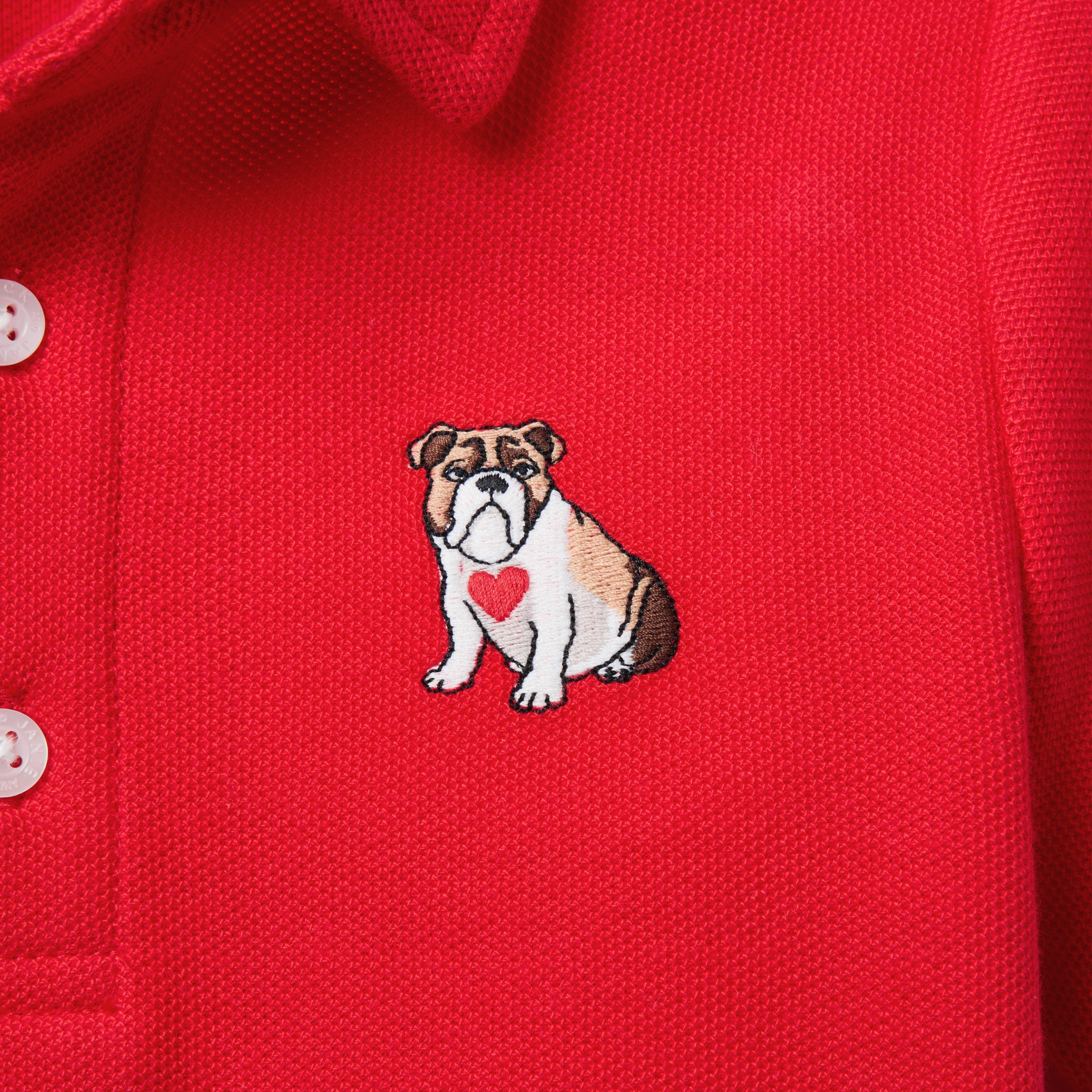 Bulldog Heart Pique Polo image number 1