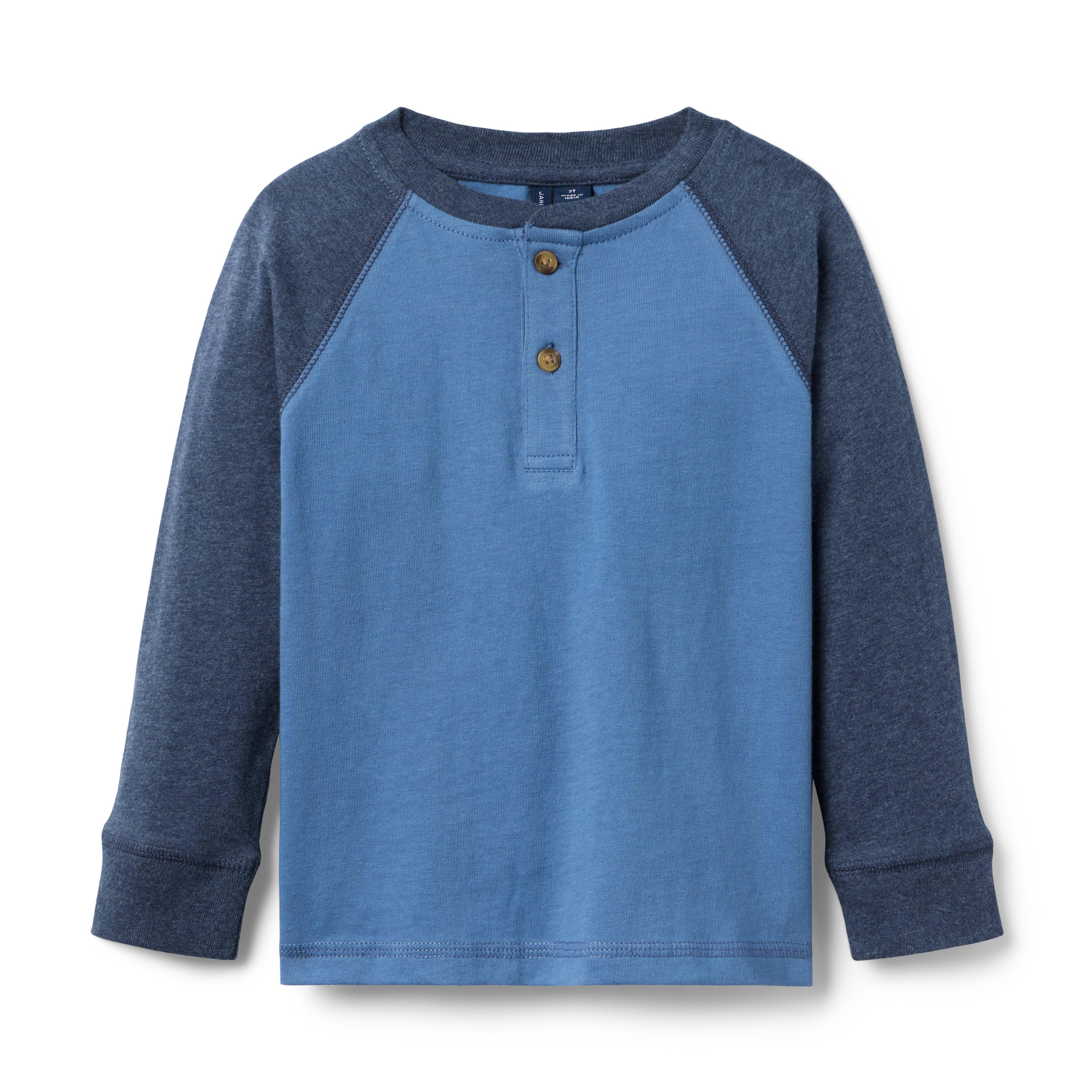 Colorblock Henley Tee