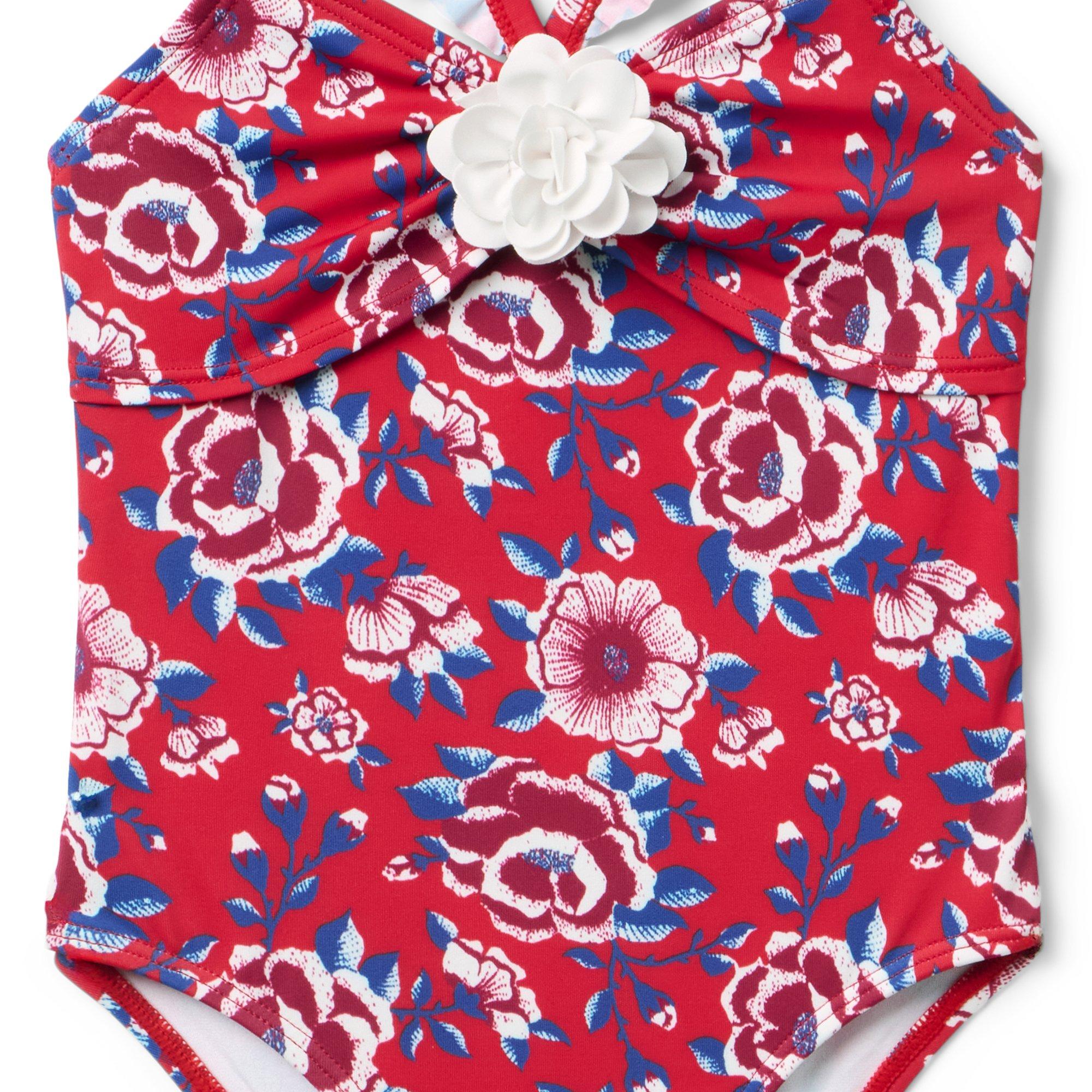 Recycled Floral Rosette Swimsuit image number 1