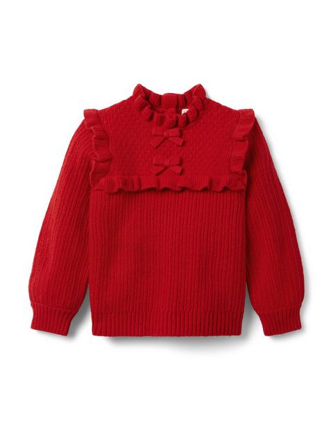 Ruffle Bow Sweater