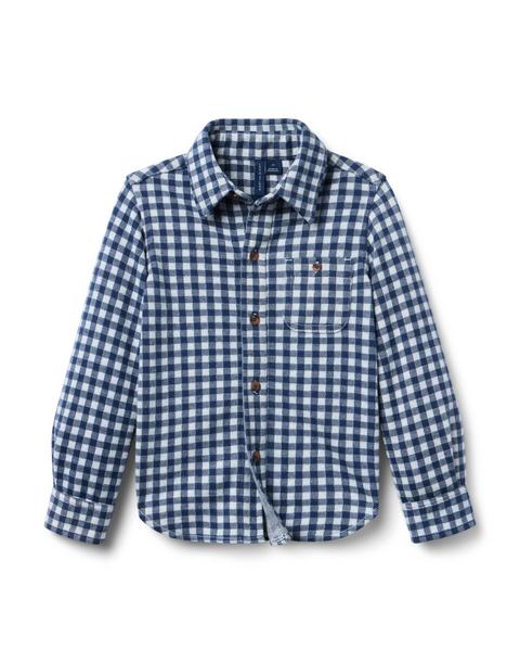 Plaid Jacquard Shirt