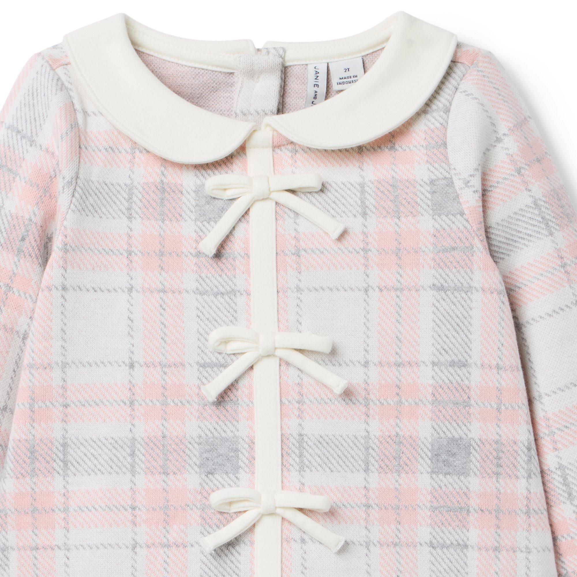 Plaid Jacquard Dropwaist Dress image number 1