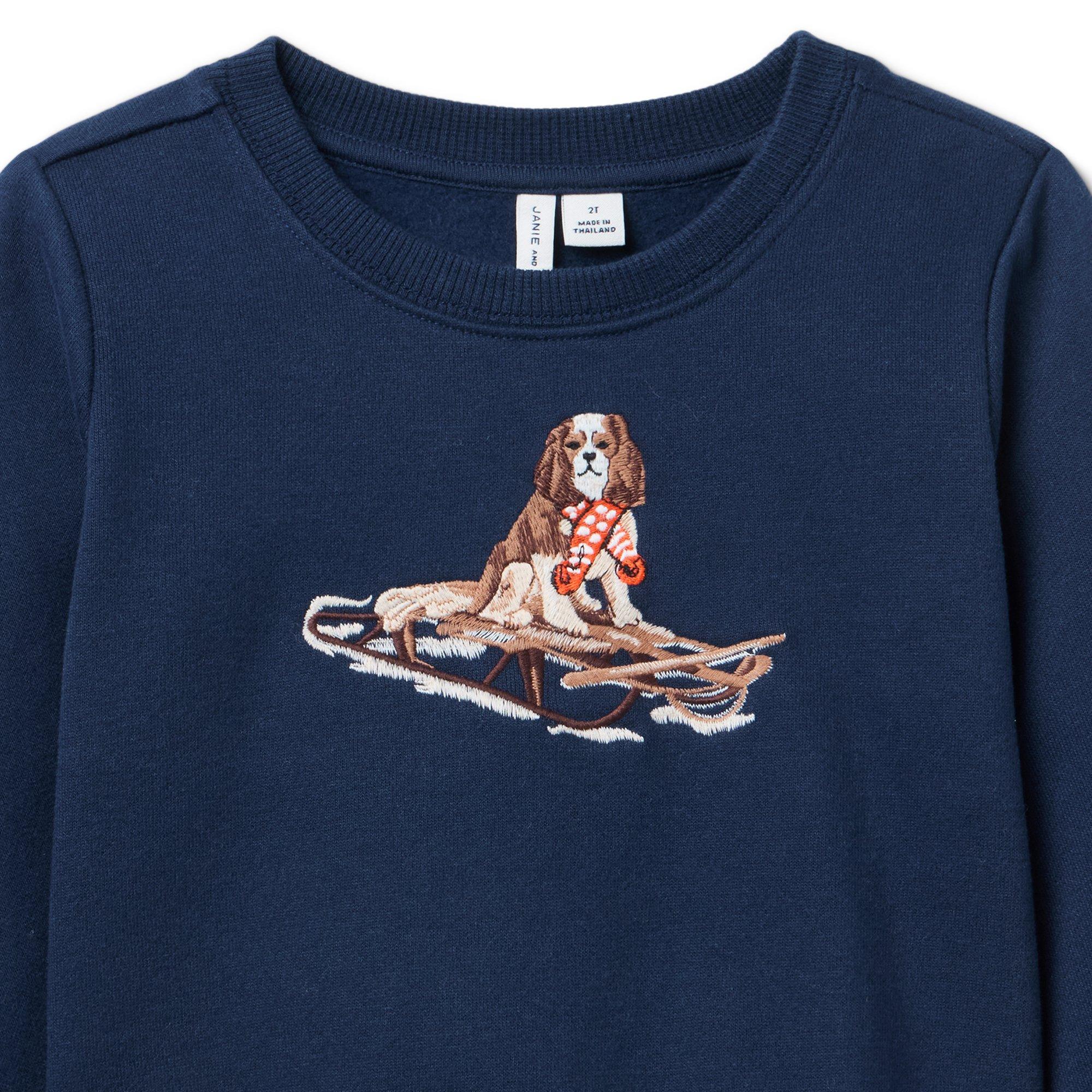 Gray Malin x Janie and Jack Sled Dog Sweatshirt image number 1