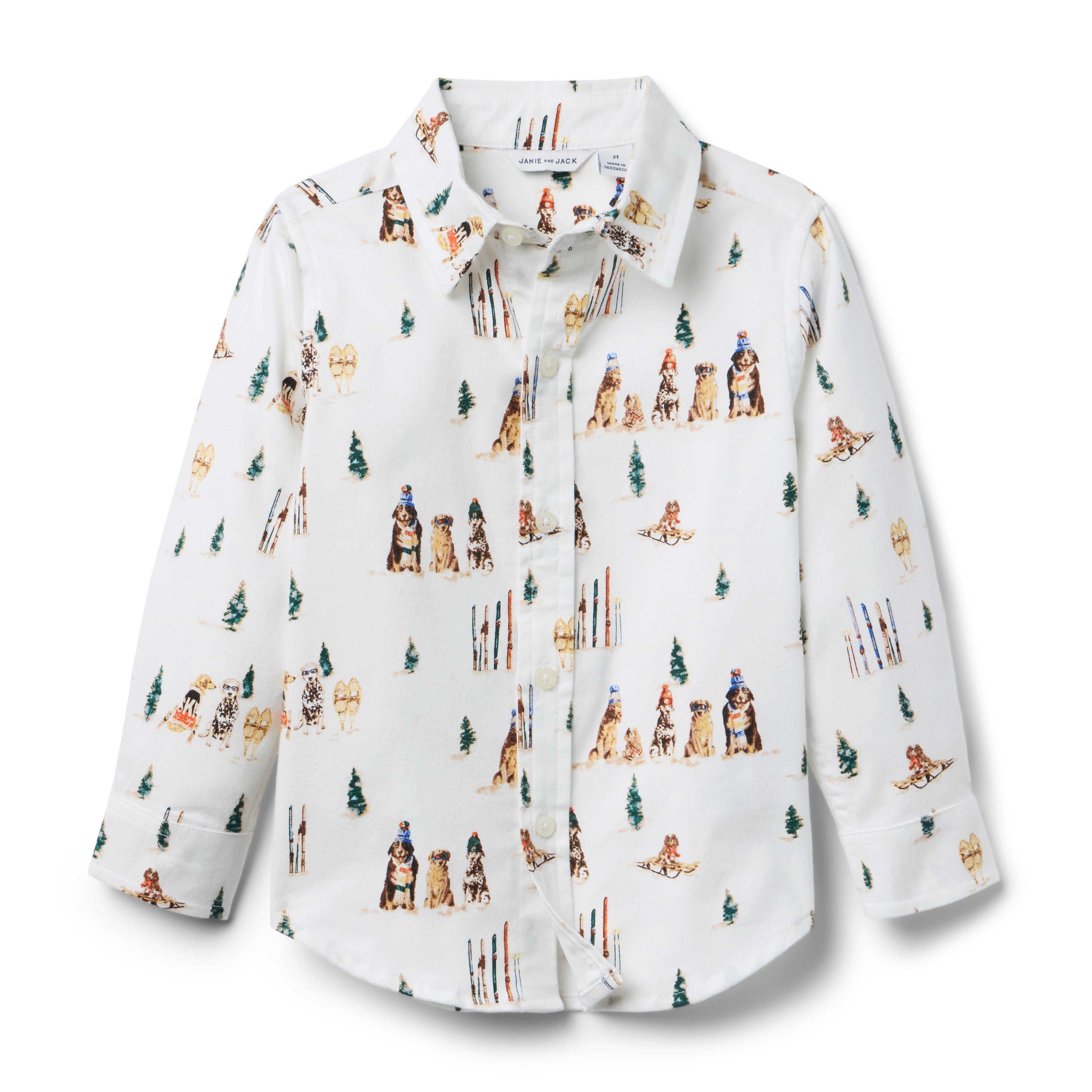 Gray Malin x Janie and Jack Dog Flannel Shirt