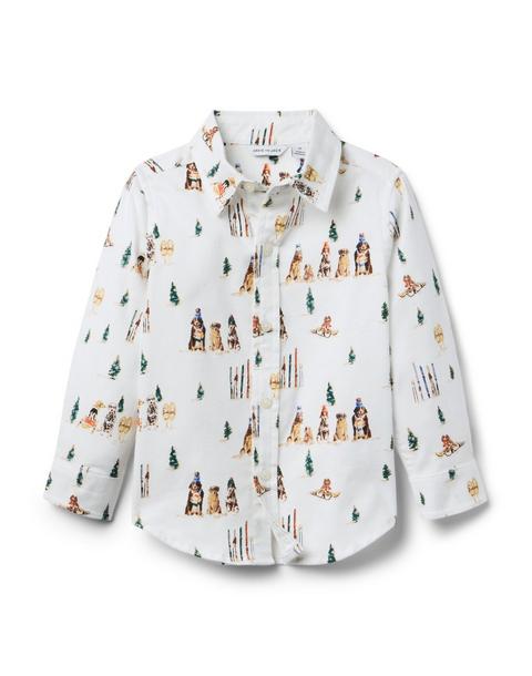 Gray Malin x Janie and Jack Dog Flannel Shirt