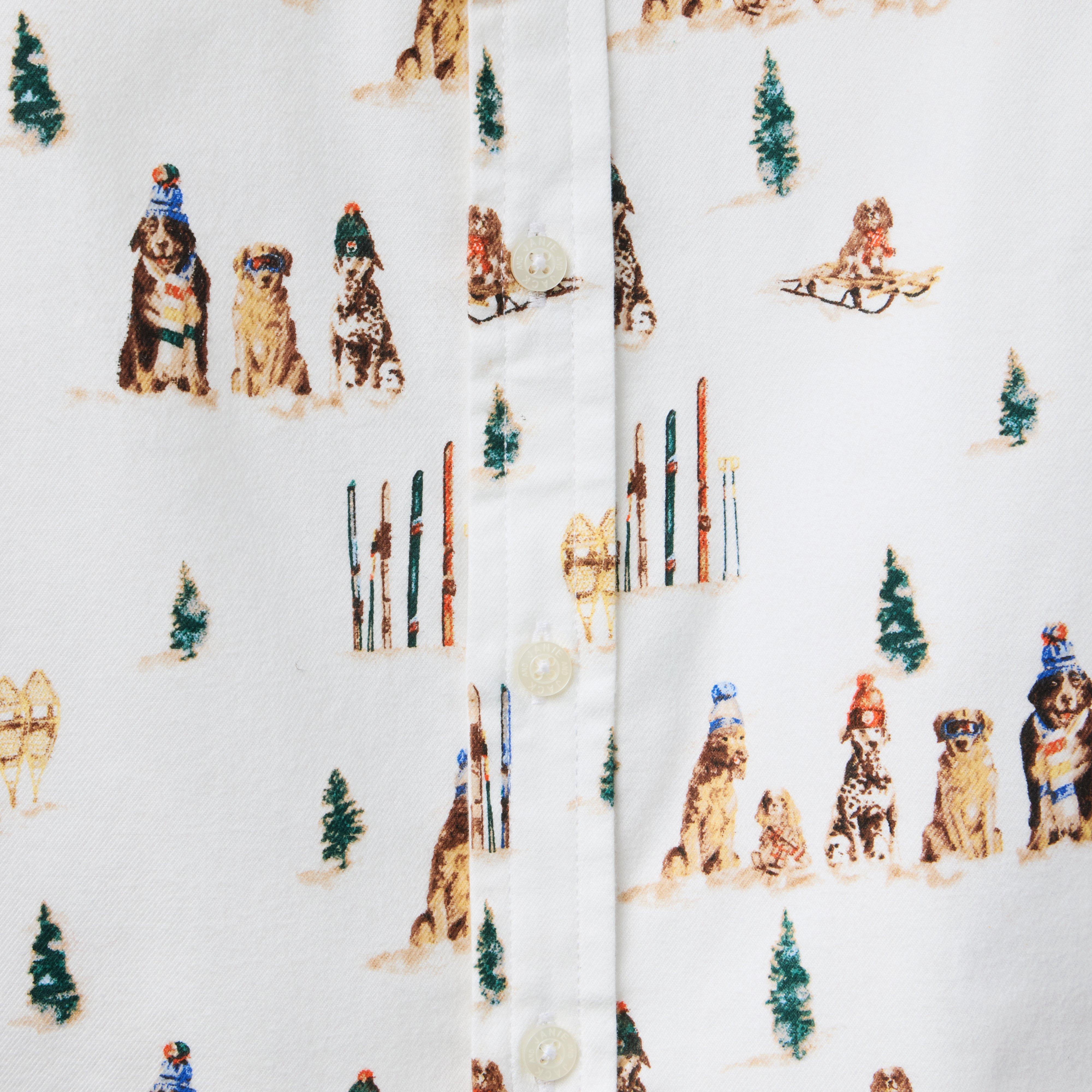 Gray Malin x Janie and Jack Dog Flannel Shirt image number 1