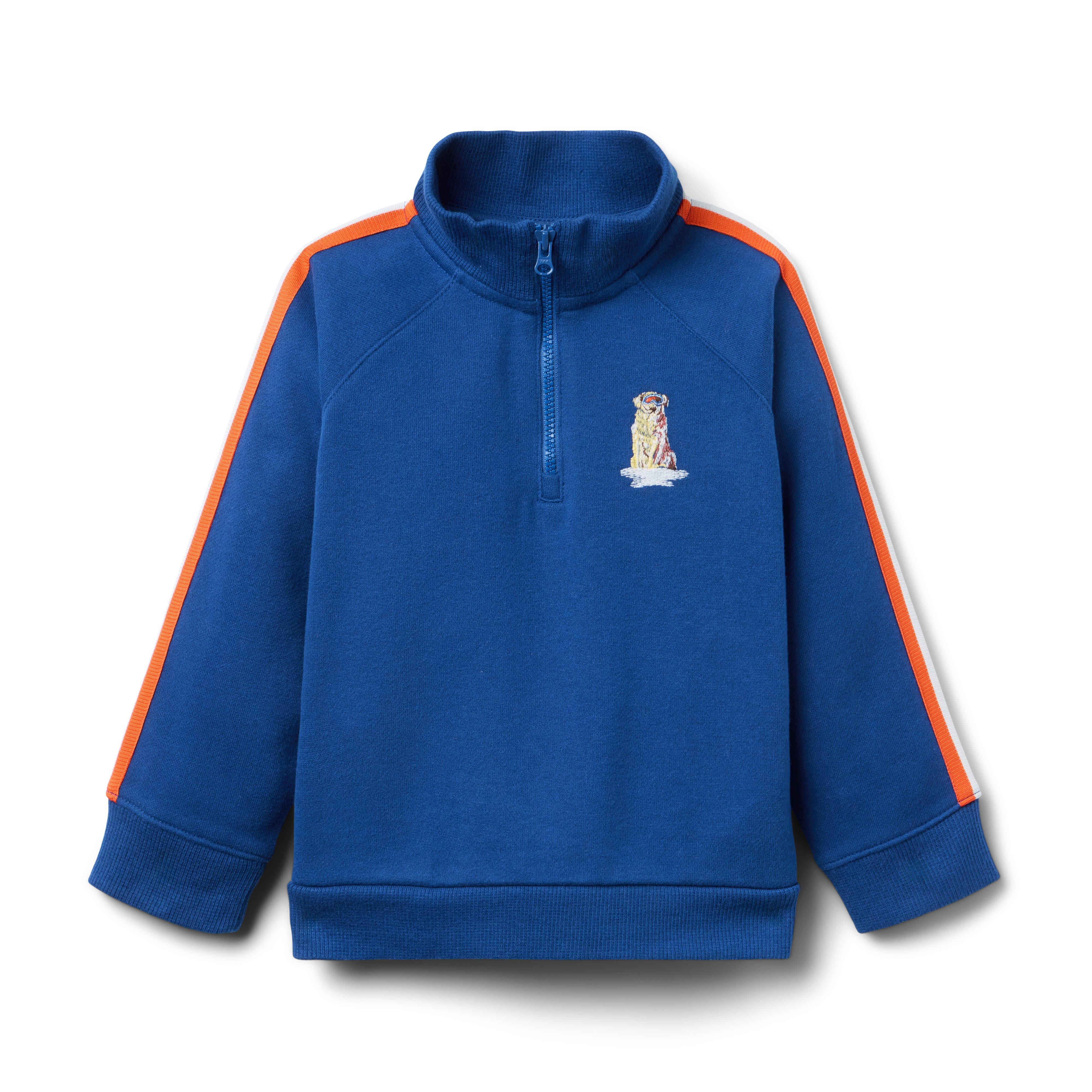 Gray Malin x Janie and Jack Dog Half Zip Sweatshirt