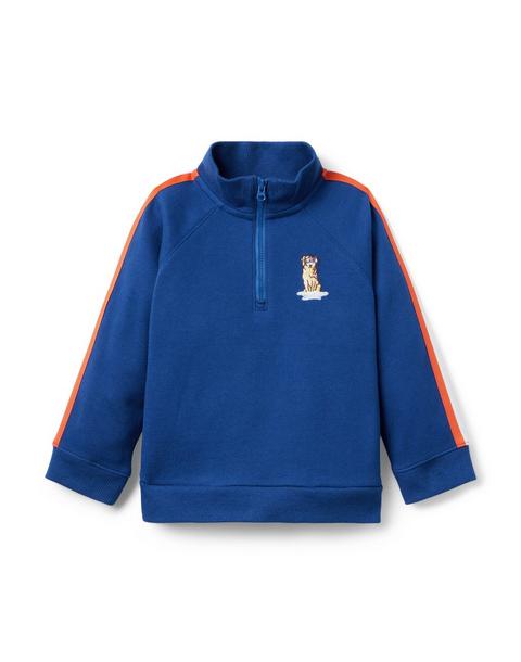 Gray Malin x Janie and Jack Dog Half Zip Sweatshirt