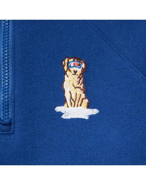 Gray Malin x Janie and Jack Dog Half Zip Sweatshirt