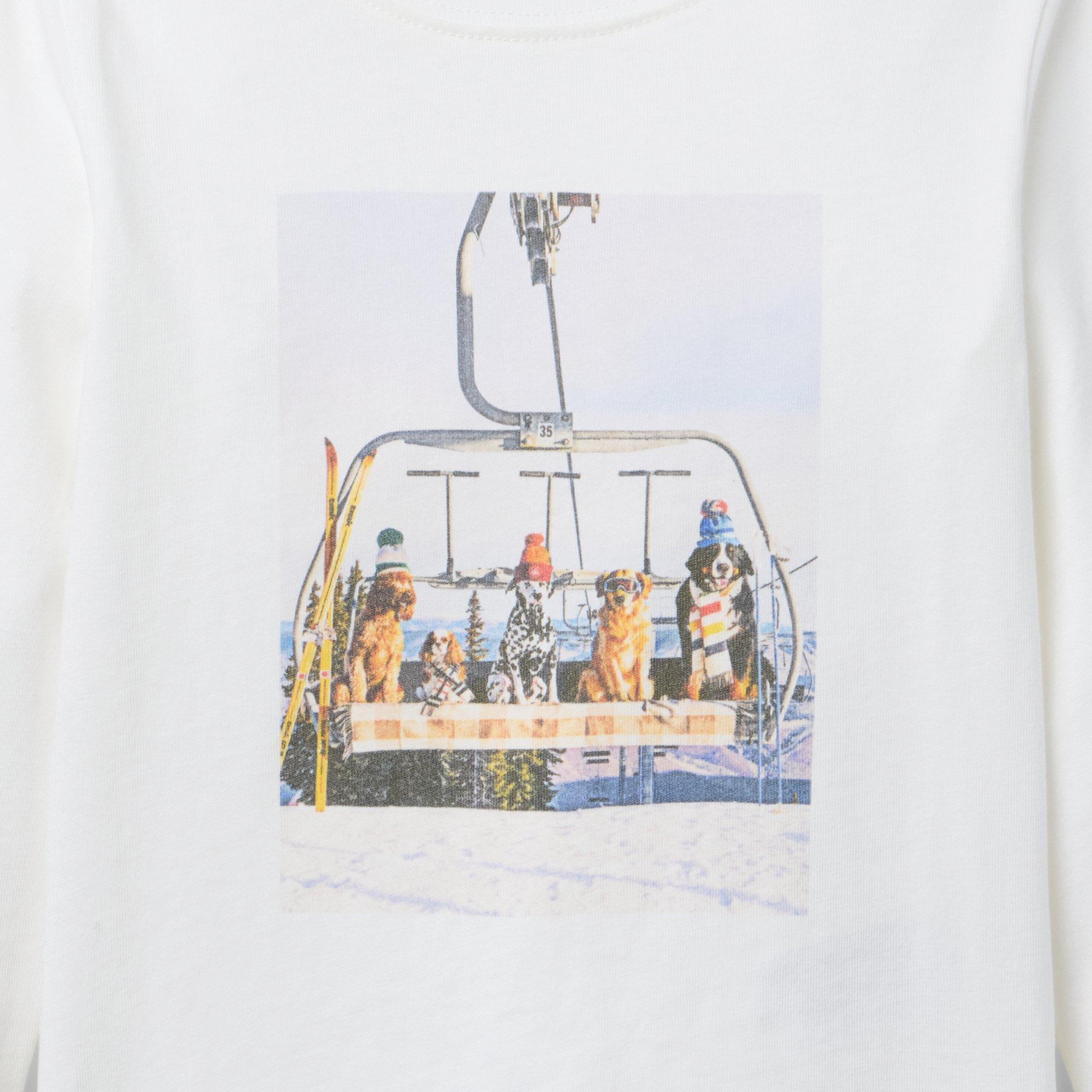 Gray Malin x Janie and Jack Ski Lift Dog Tee image number 1