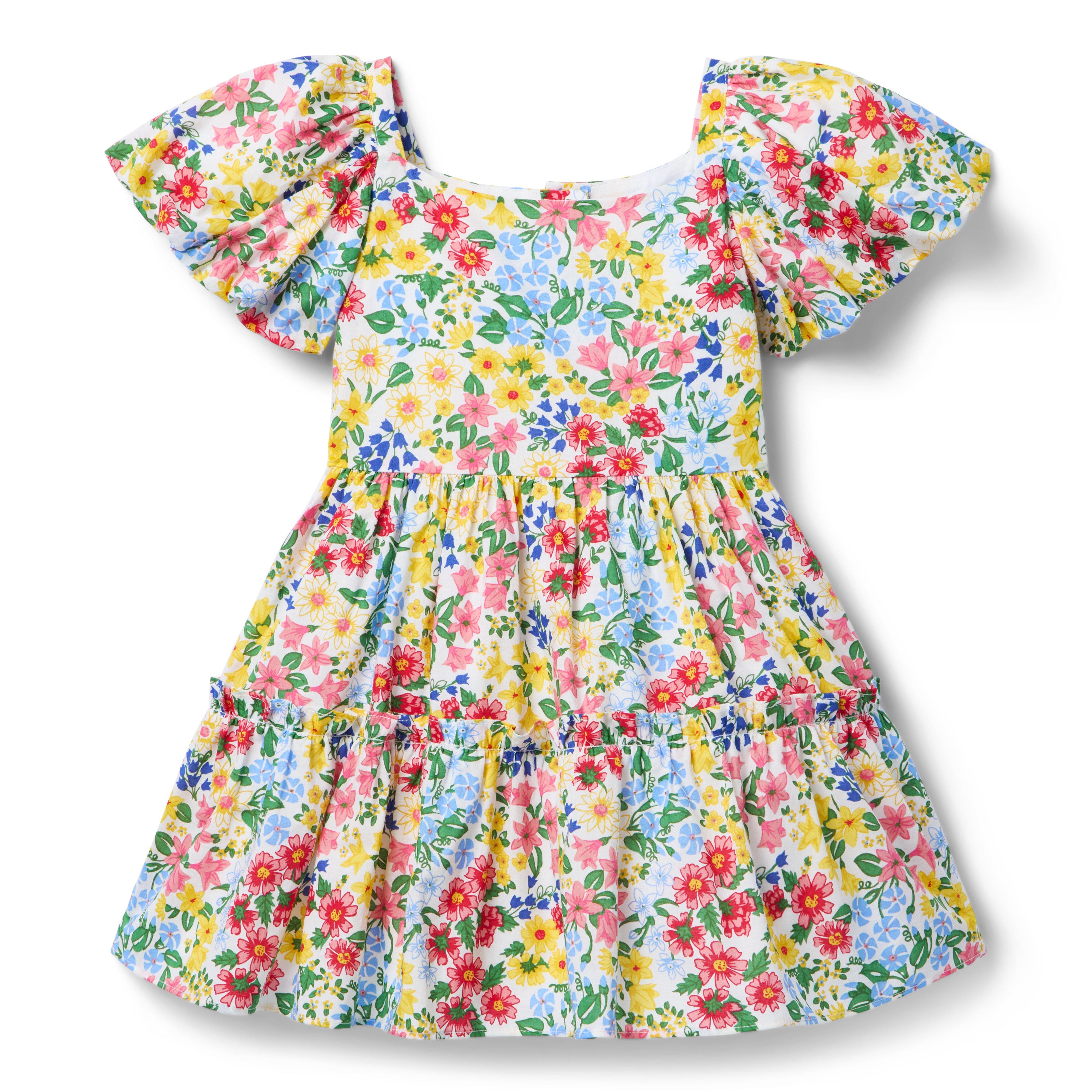 Floral Flutter Sleeve Dress