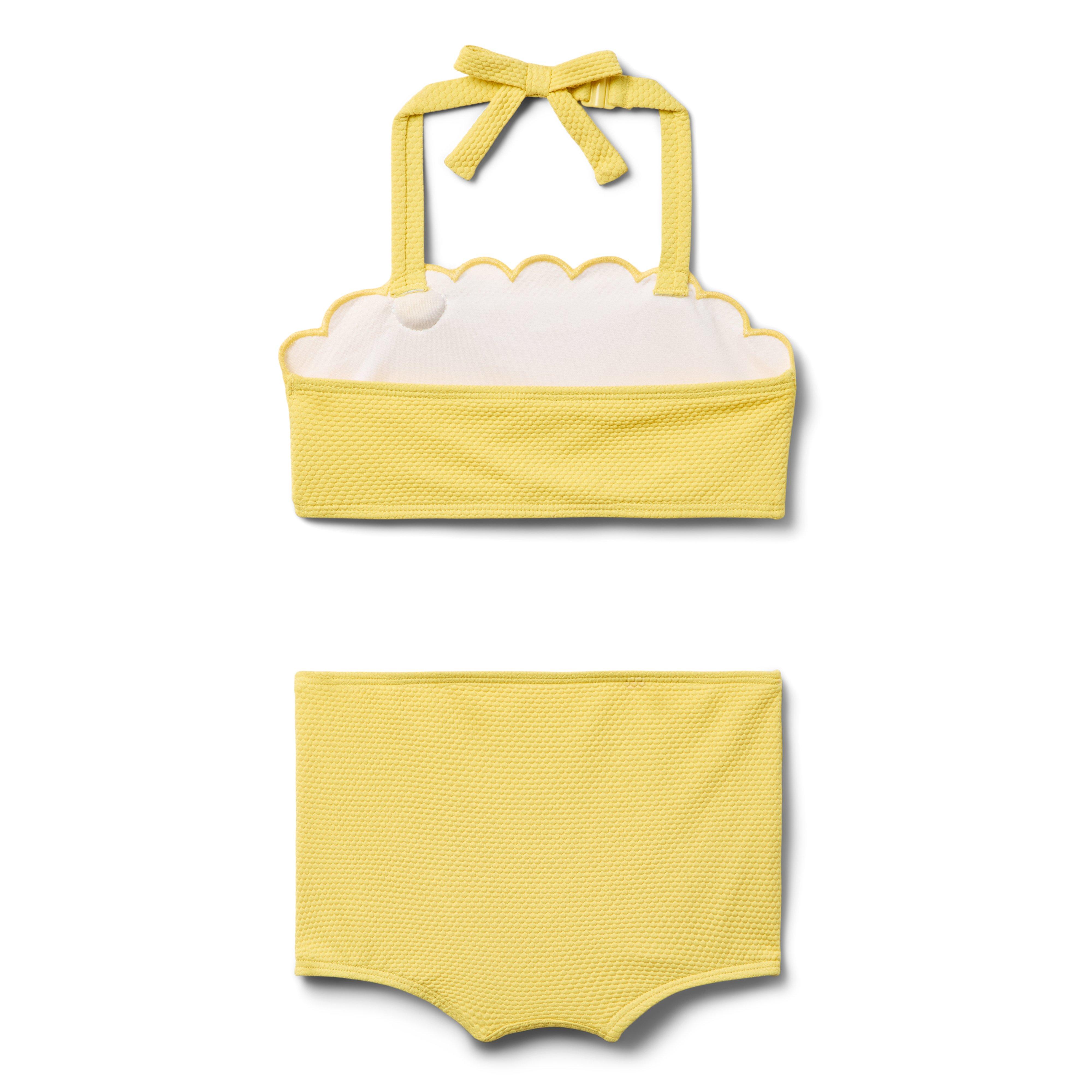 Recycled Textured Rosette 2-Piece Swimsuit image number 1