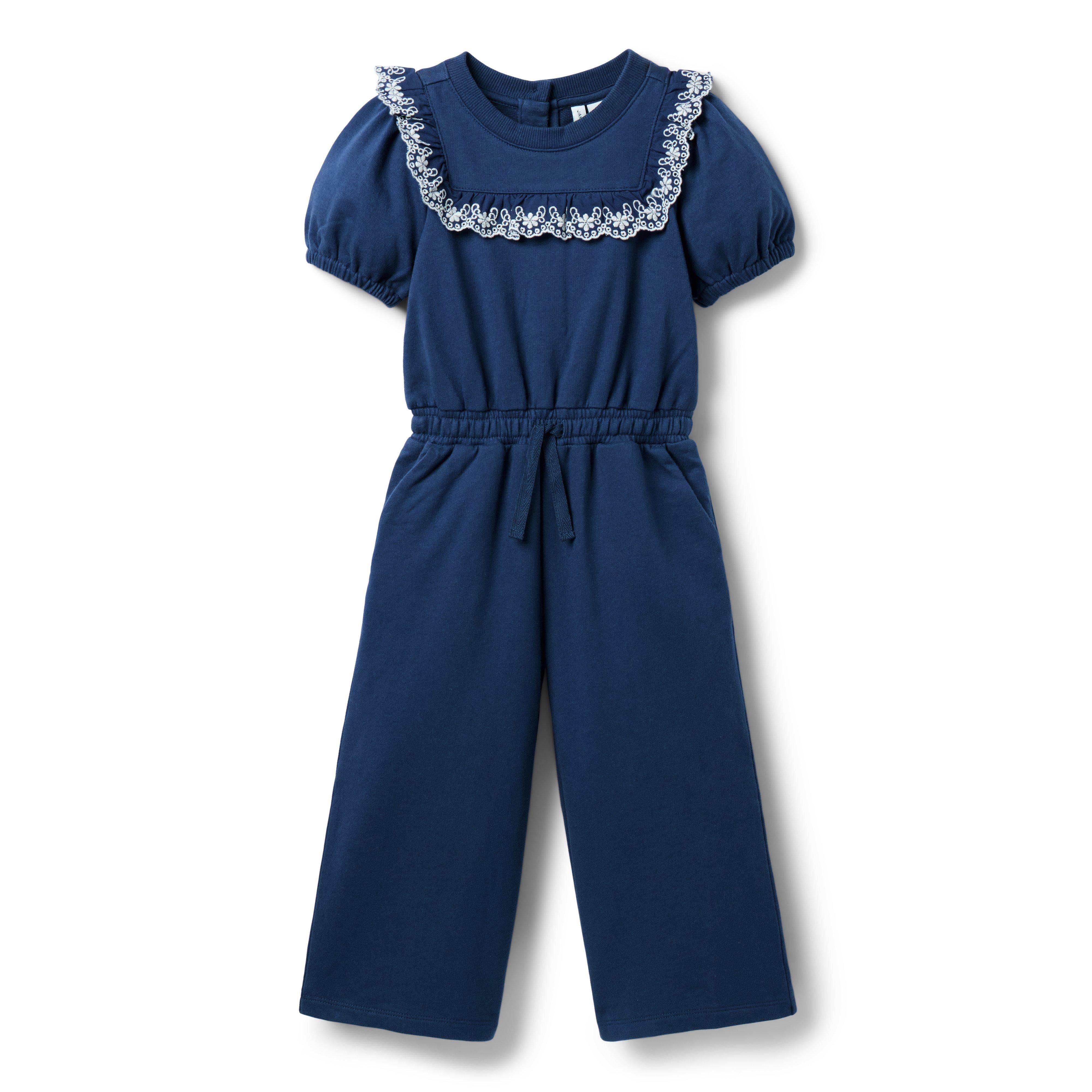 French Terry Eyelet Jumpsuit