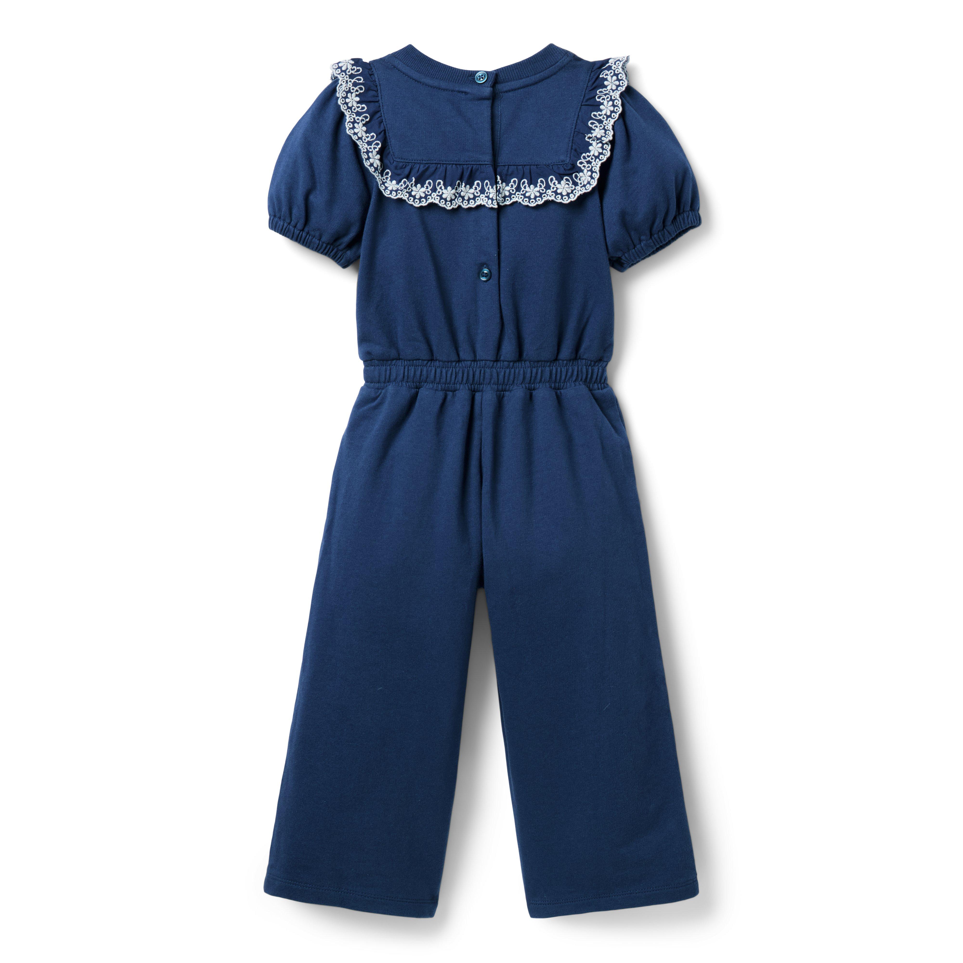 French Terry Eyelet Jumpsuit image number 2
