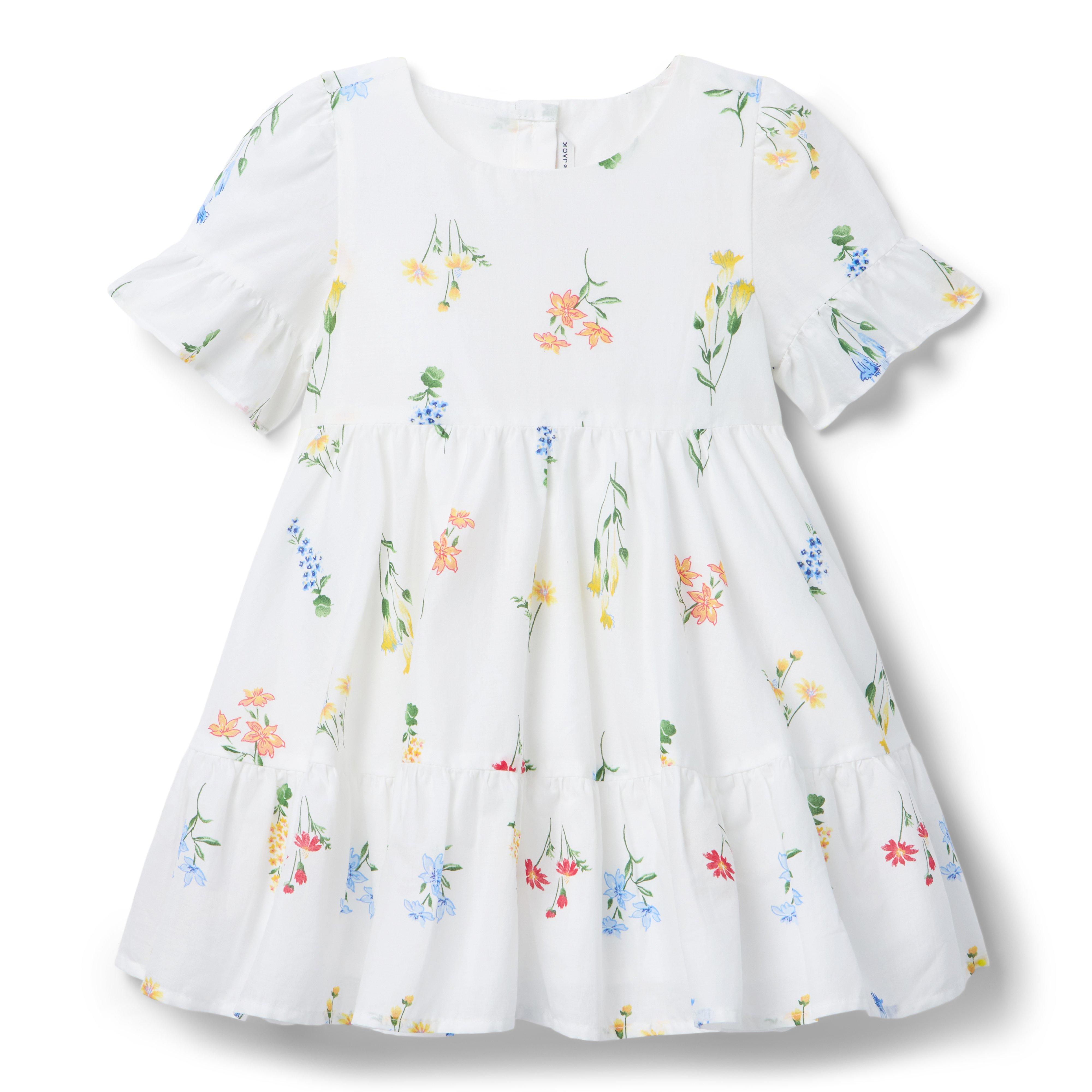 Floral Ruffle Hem Dress