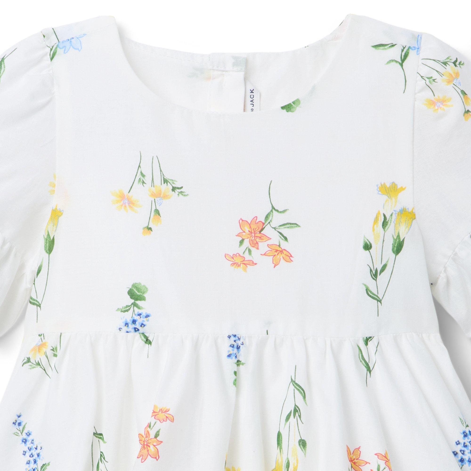 Floral Ruffle Hem Dress image number 1