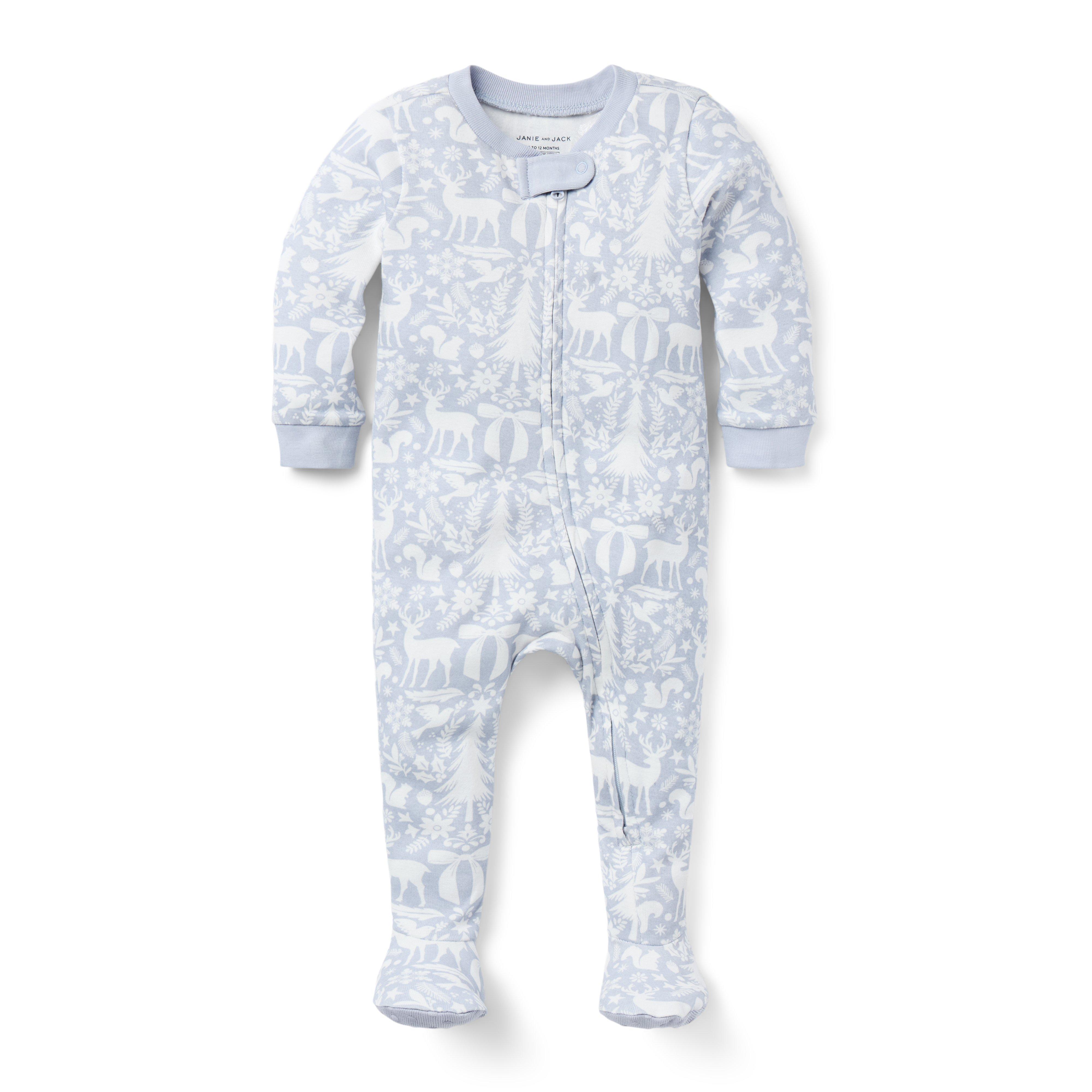 Baby Good Night Footed Pajama In Winter Wonder