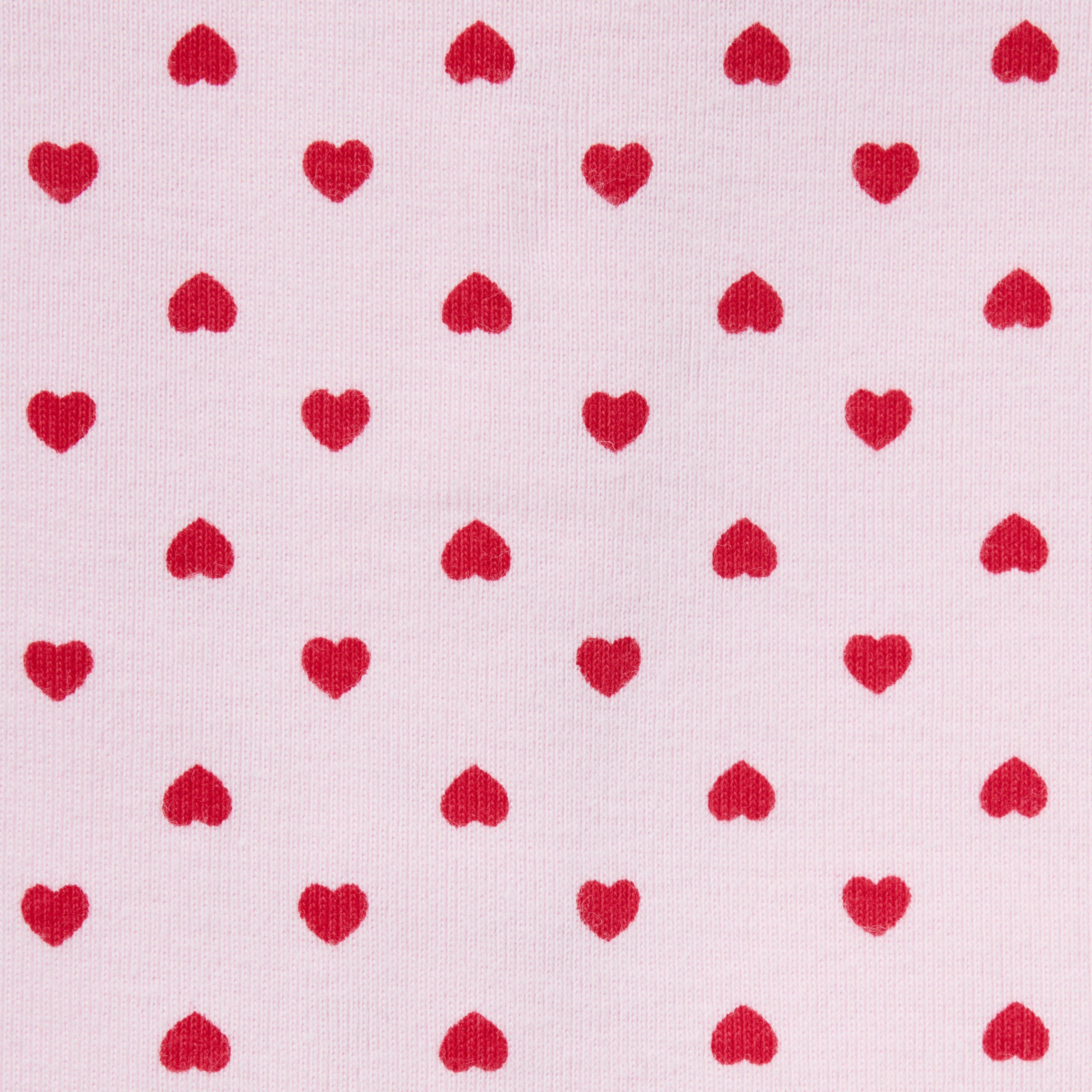 Baby Good Night Footed Pajama In Valentine Heart image number 1