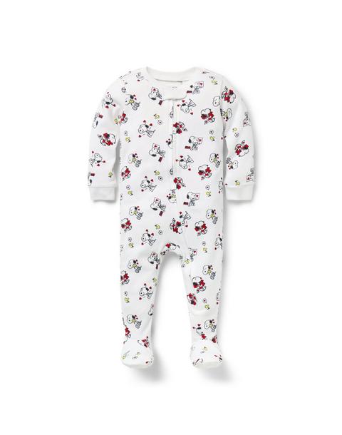 Baby Good Night Footed Pajama In Peanuts™ Valentine