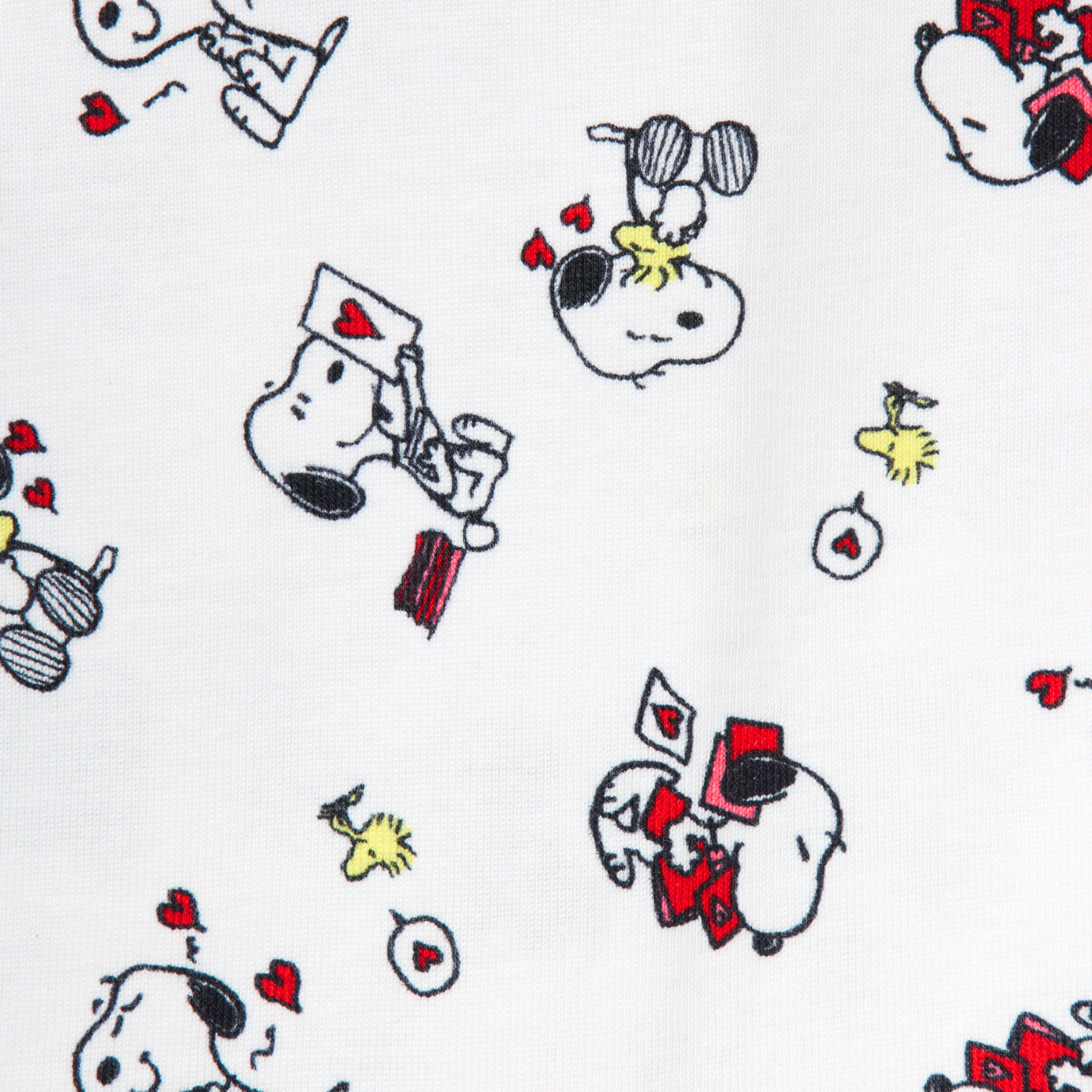 Baby Good Night Footed Pajama In Peanuts Valentine image number 1