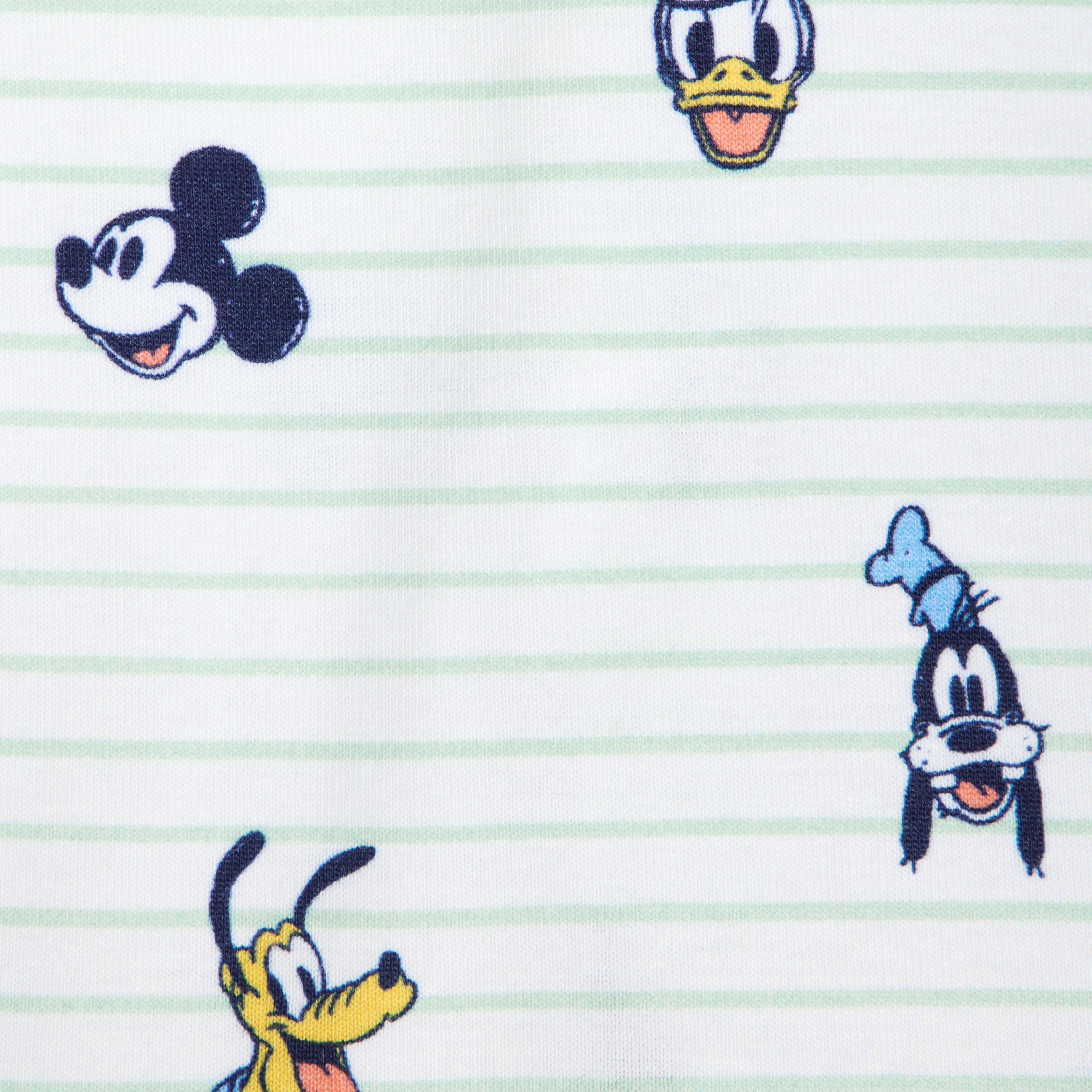 Baby Good Night Footed Pajama In Disney Friends Stripe image number 1