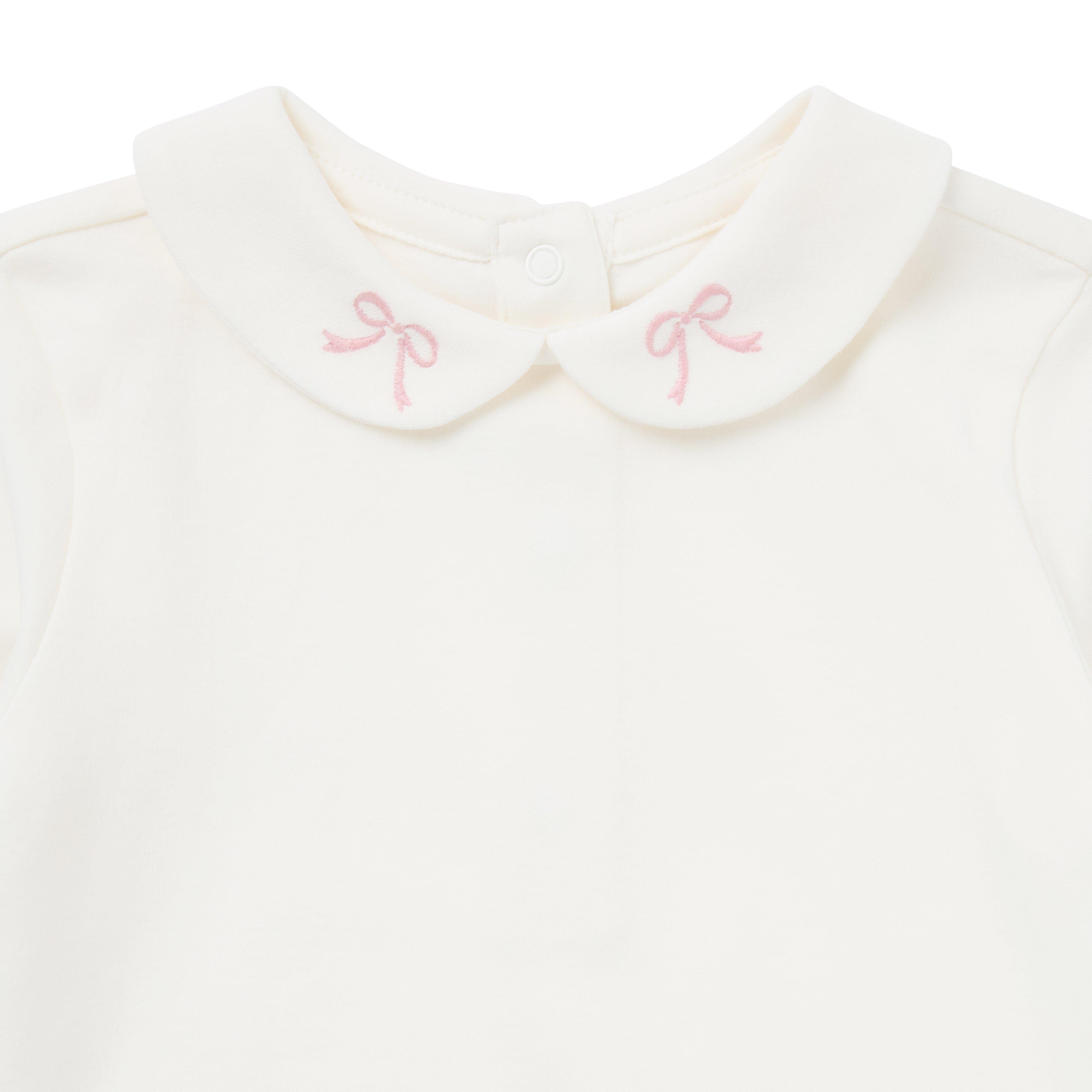 Baby Bow Collared Bodysuit image number 1
