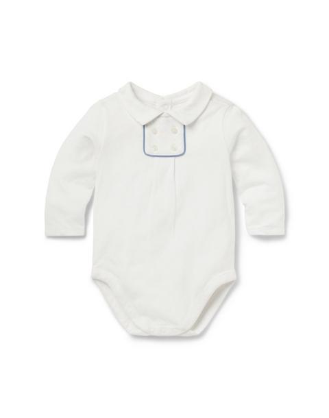 Baby Button Collared Bodysuit