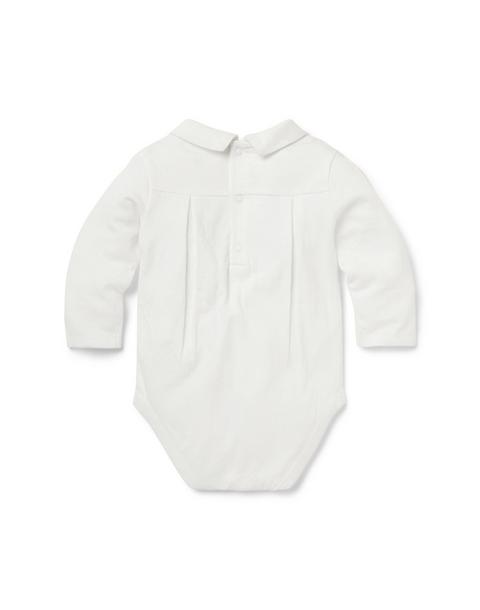 Baby Button Collared Bodysuit